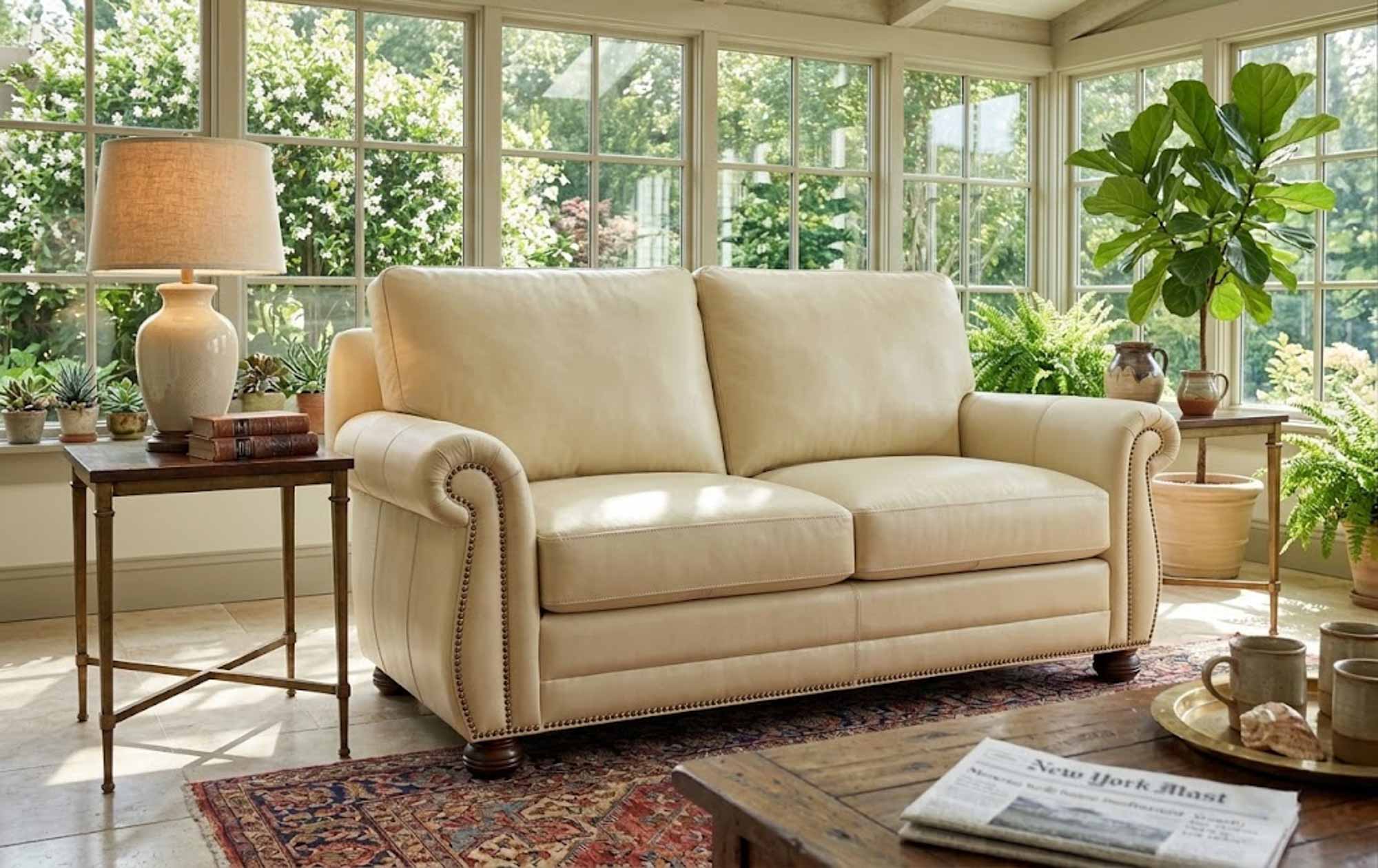Chapman Leather Loveseat - Image 4