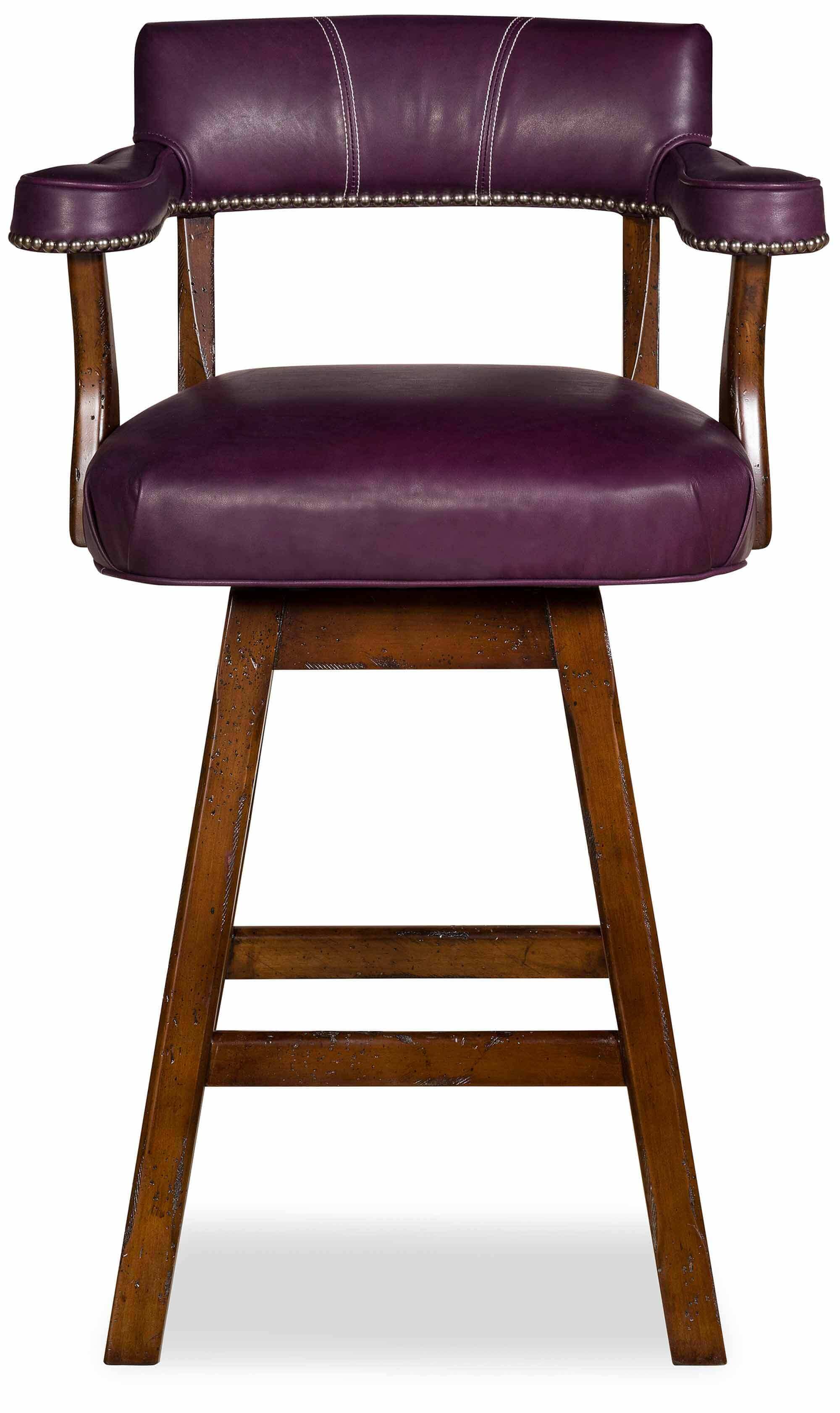 Cheers Leather Swivel Bar Stool - Image 6