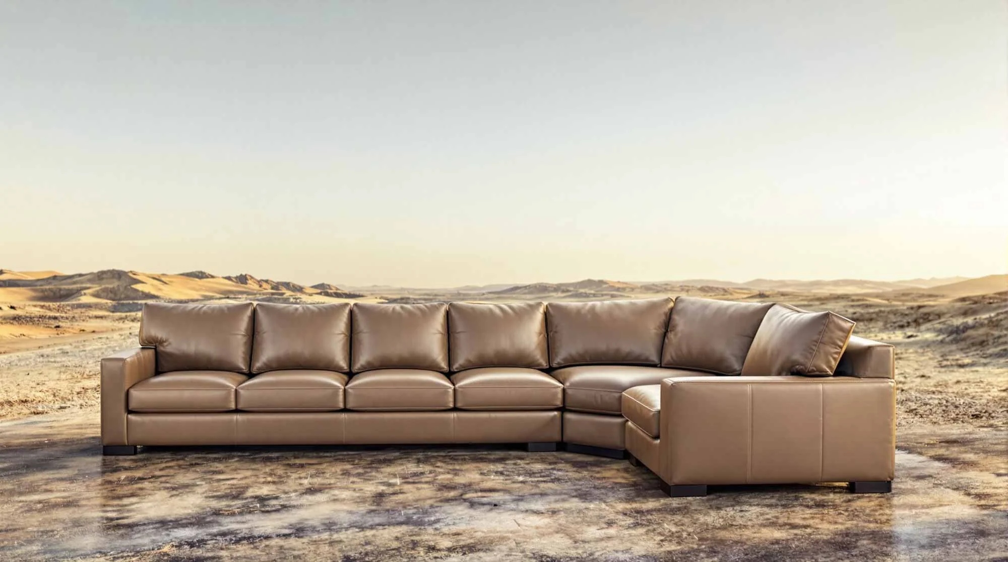 Chesapeake Leather Sectional - Image 9