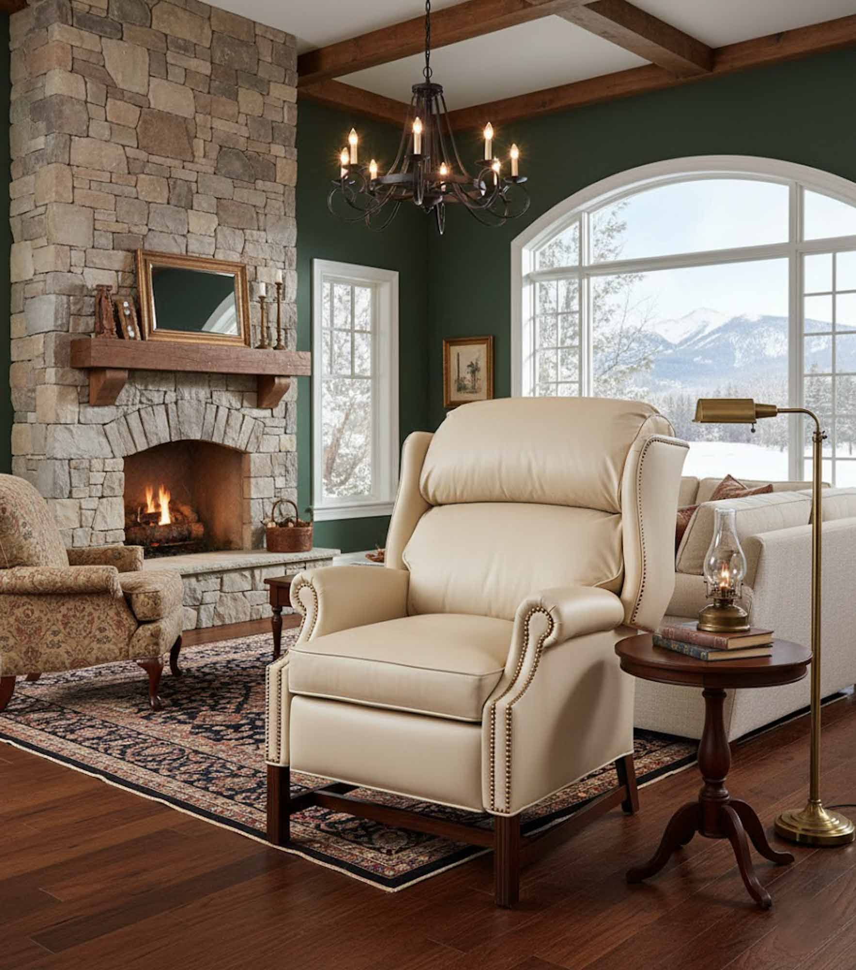 Chippendale Leather Recliner - Image 4