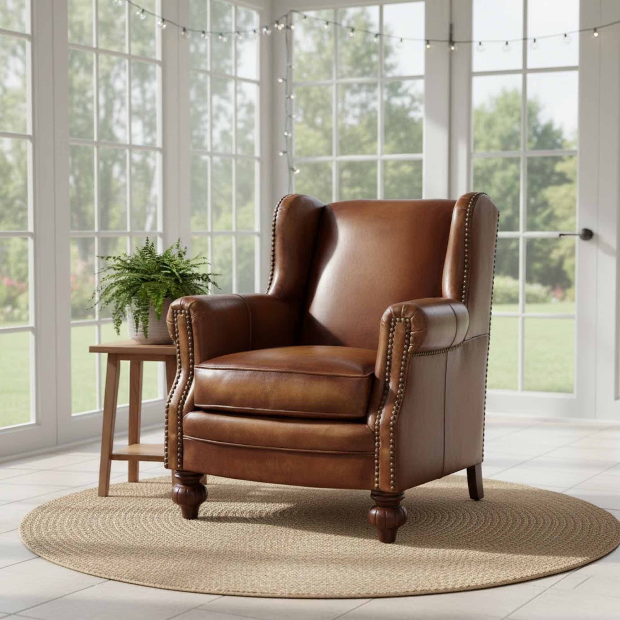 Churchill Leather Chair - Image 5