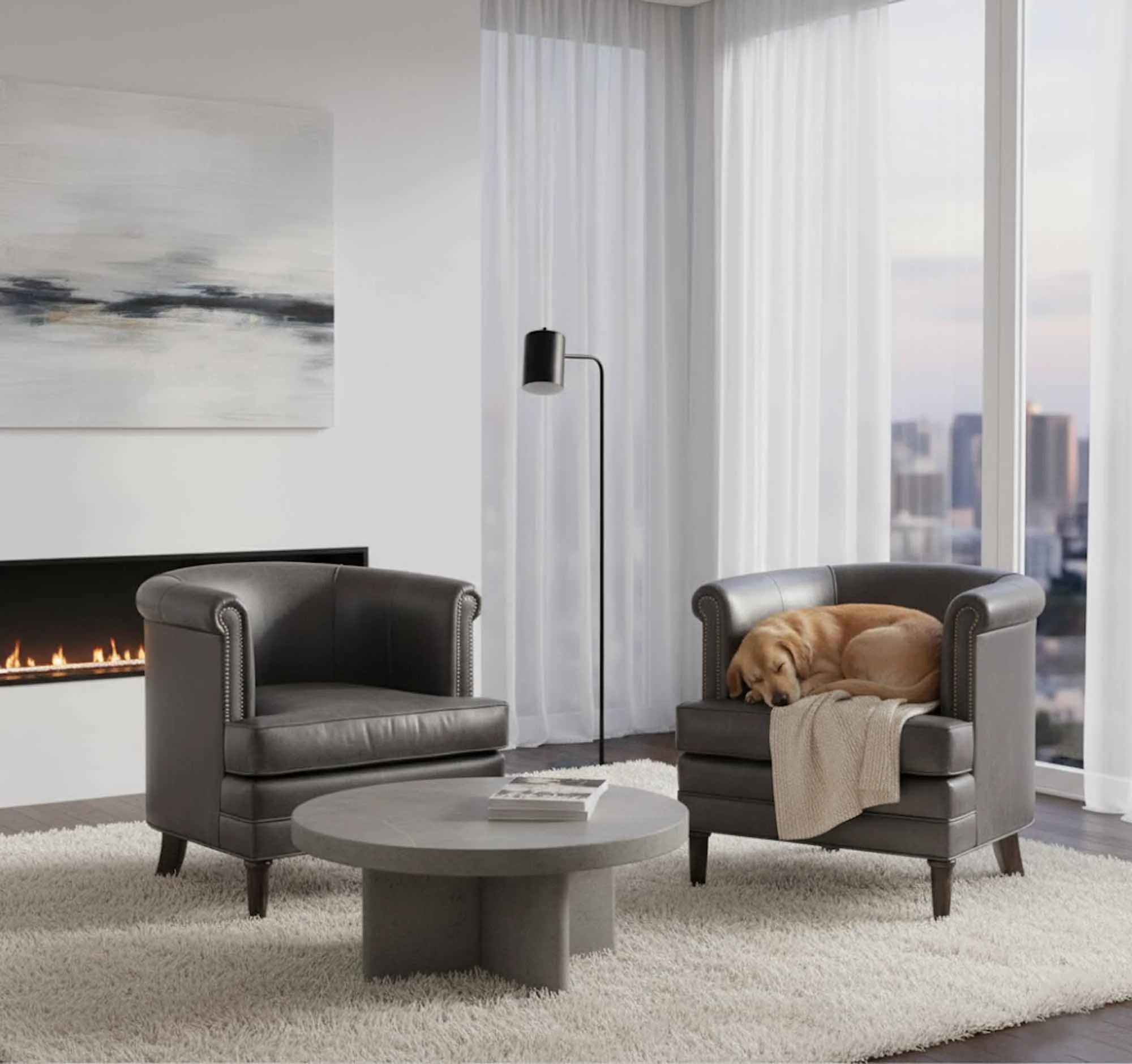 Wayne Leather Chair - Image 4