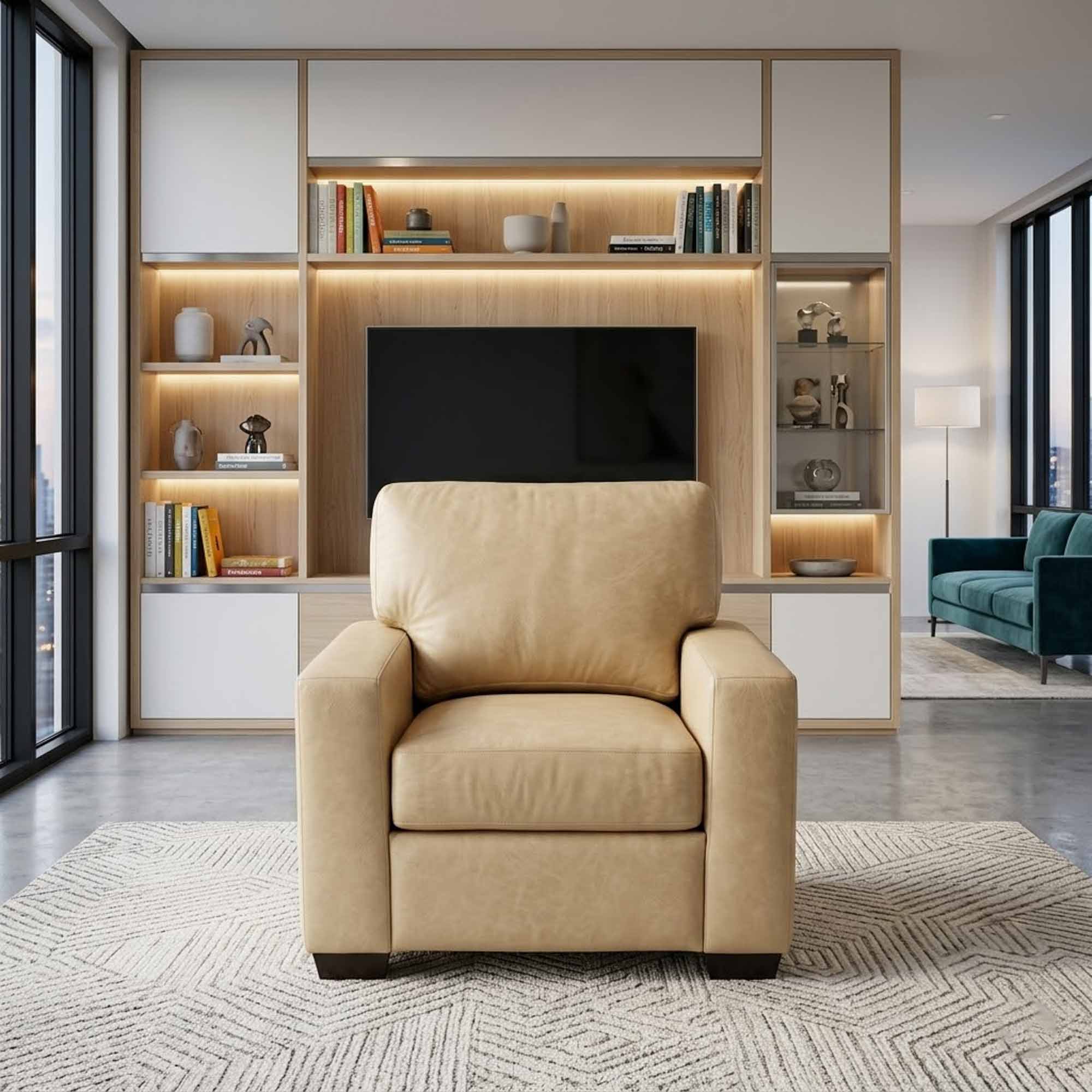 City Craft Leather Chair - Image 4