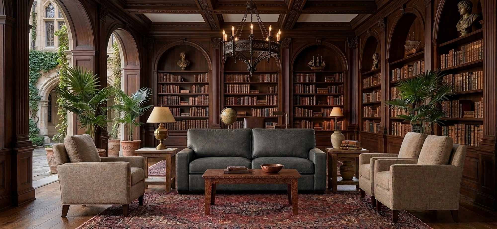 City Craft Leather Loveseat - Image 3