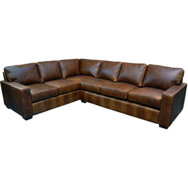 City Craft Leather Sectional - Image 2