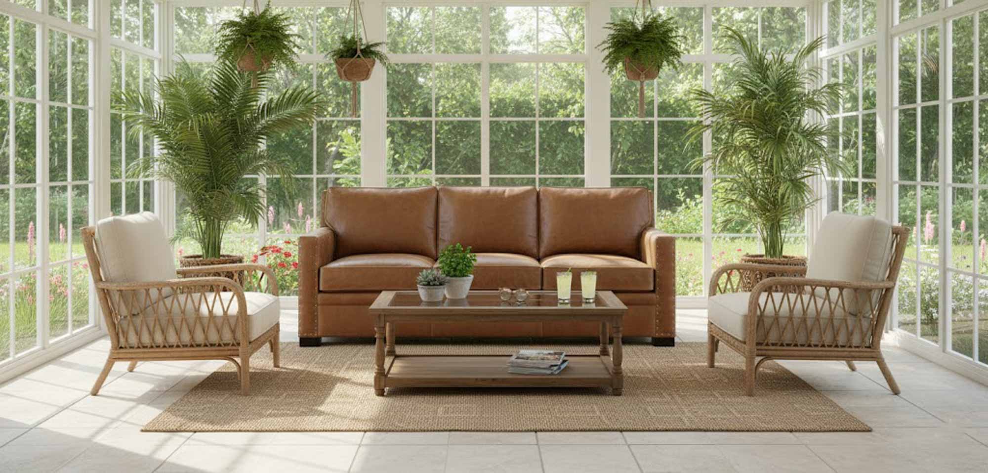 Clark Leather Sofa - Image 2