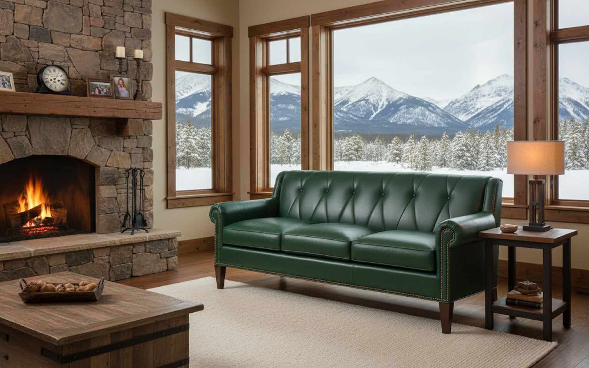 Cleo Leather Sofa - Image 6