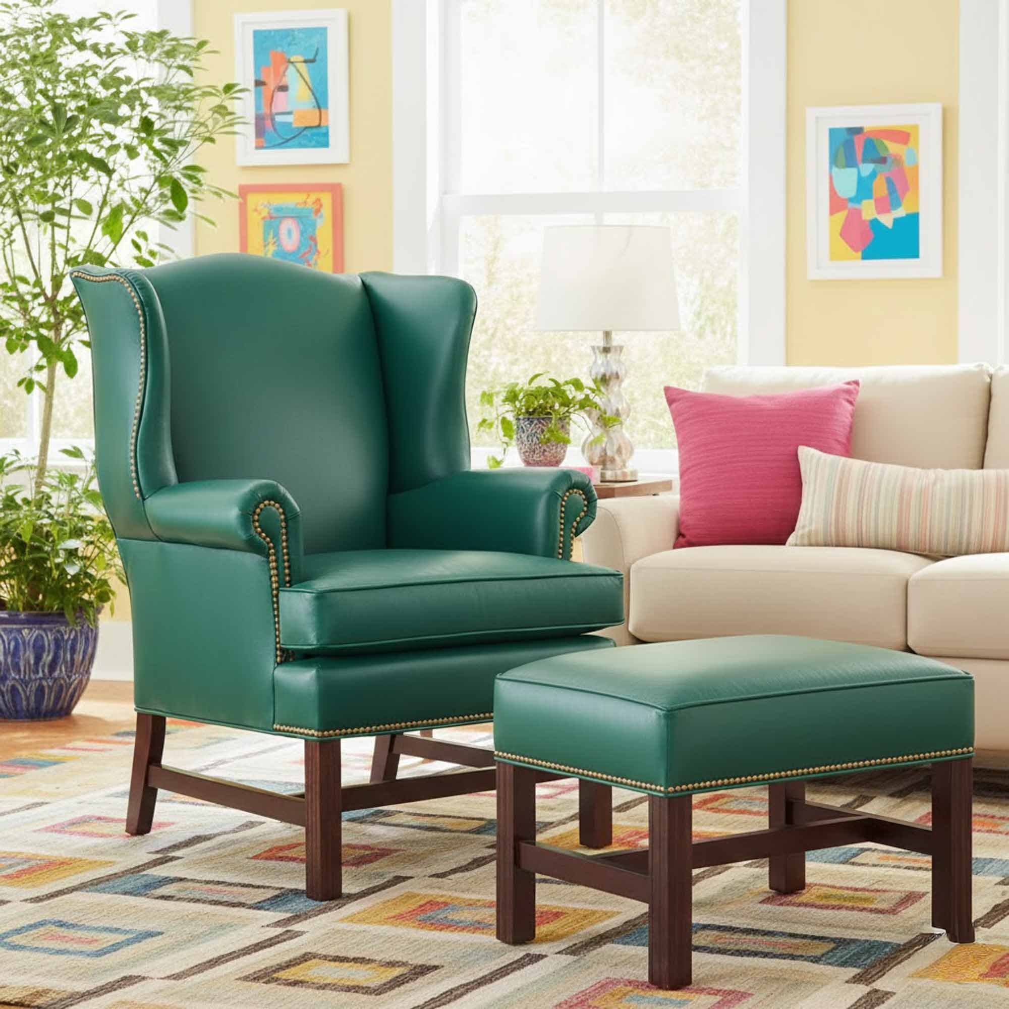 Coach Leather Chair - Image 4