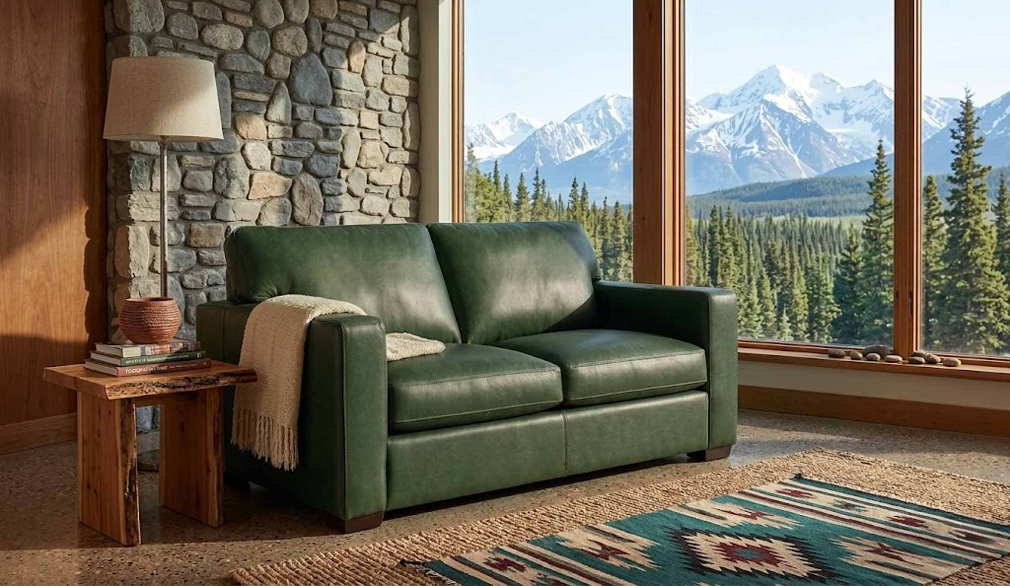 Colebrook Leather Loveseat - Image 9