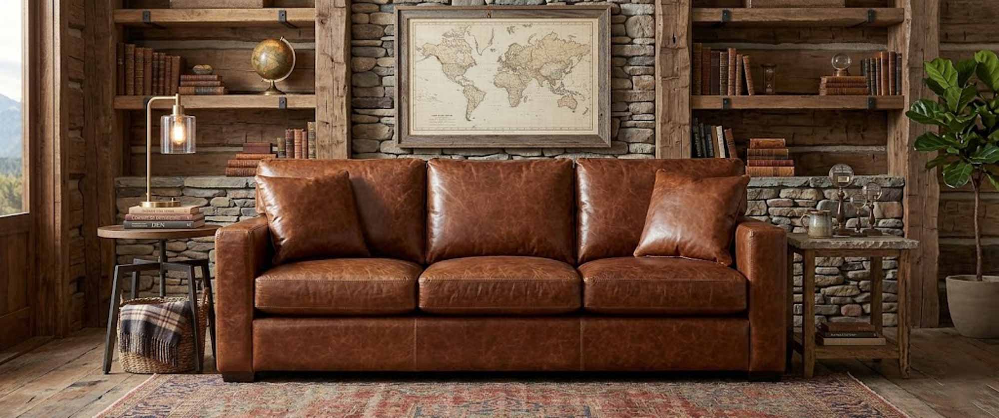 Colebrook Leather Sofa - Image 9