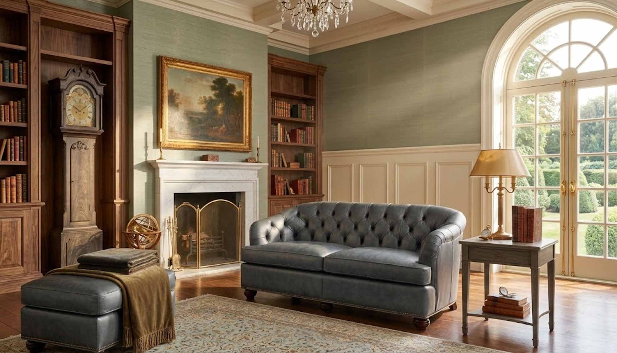 Coleman Leather Loveseat - Image 4