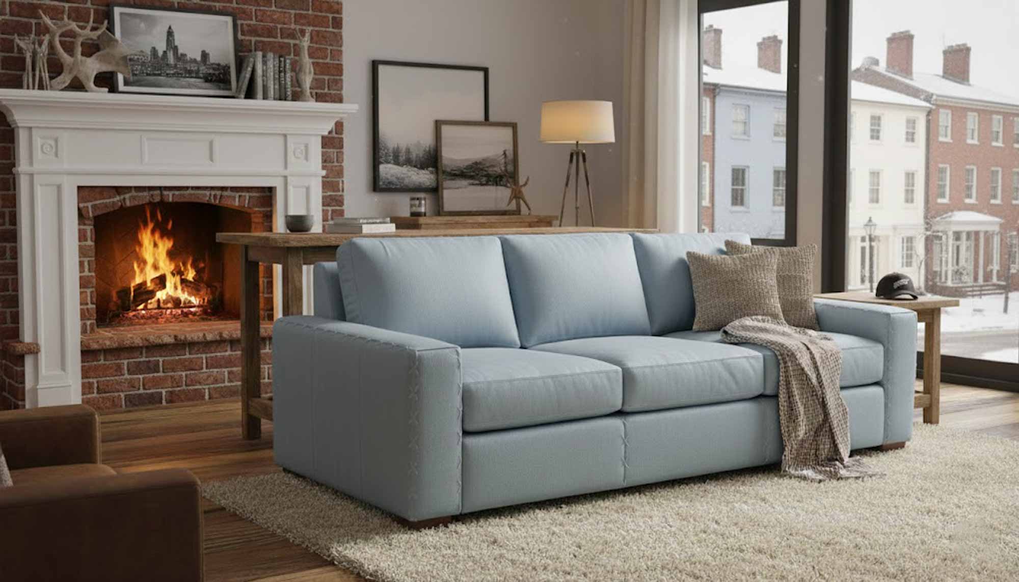 Colorado Leather Queen Size Sofa Sleeper - Image 11