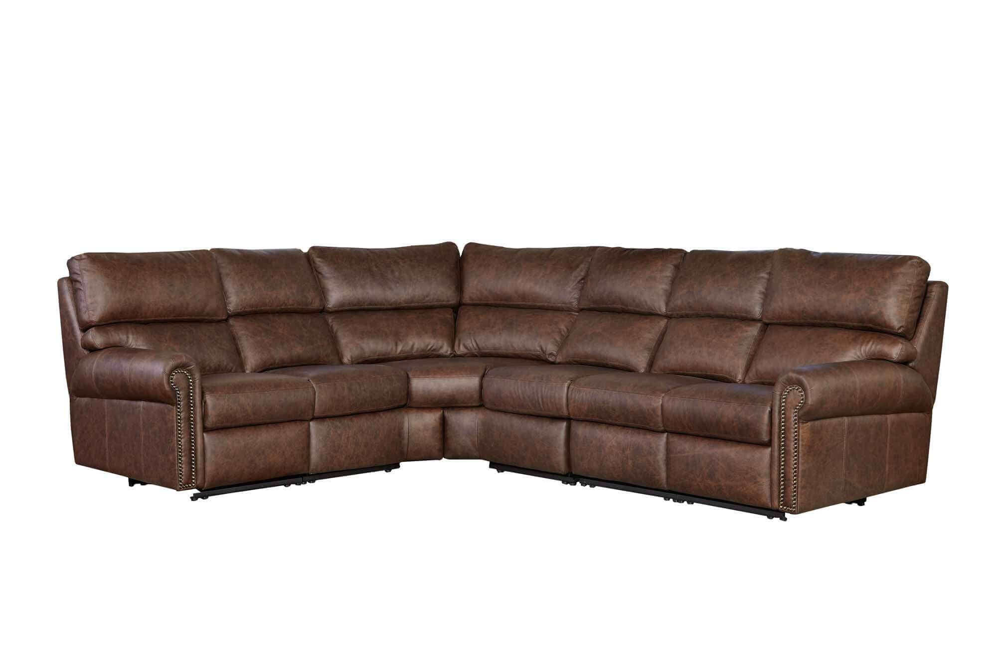 Connor Leather Reclining Sectional