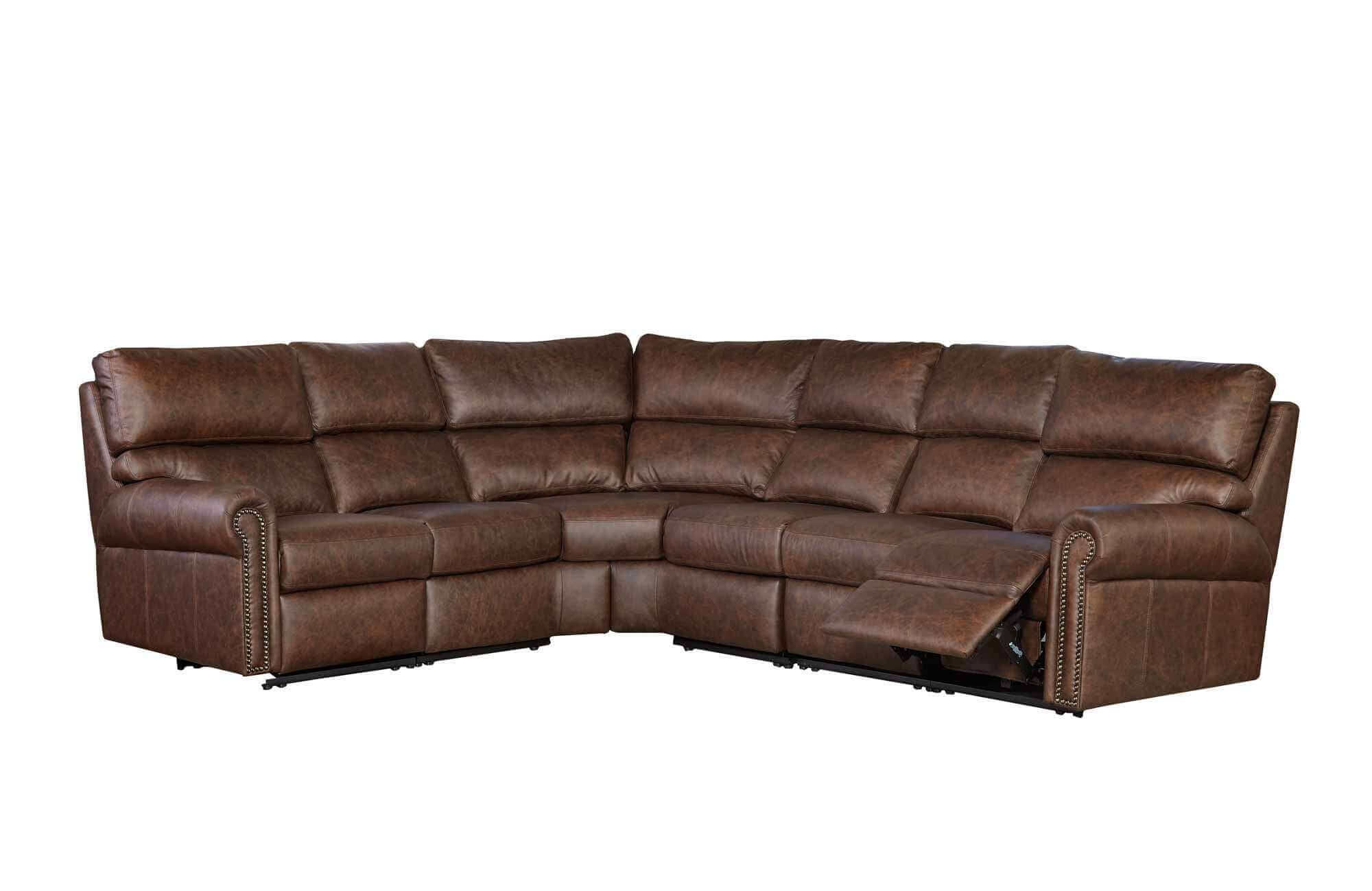 Connor Leather Reclining Sectional - Image 2