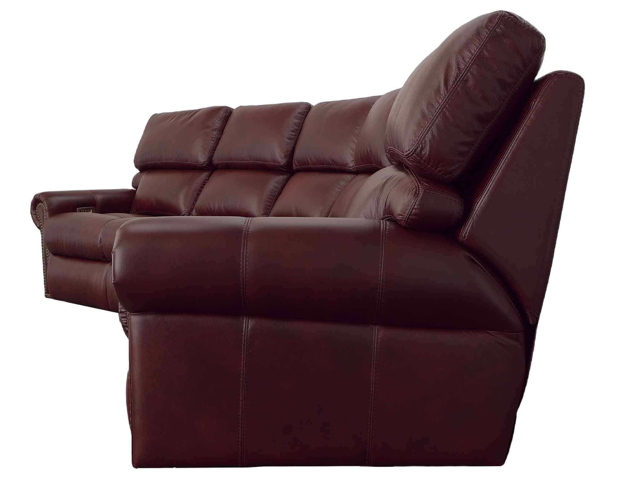 Connor Leather Reclining Sectional - Image 5