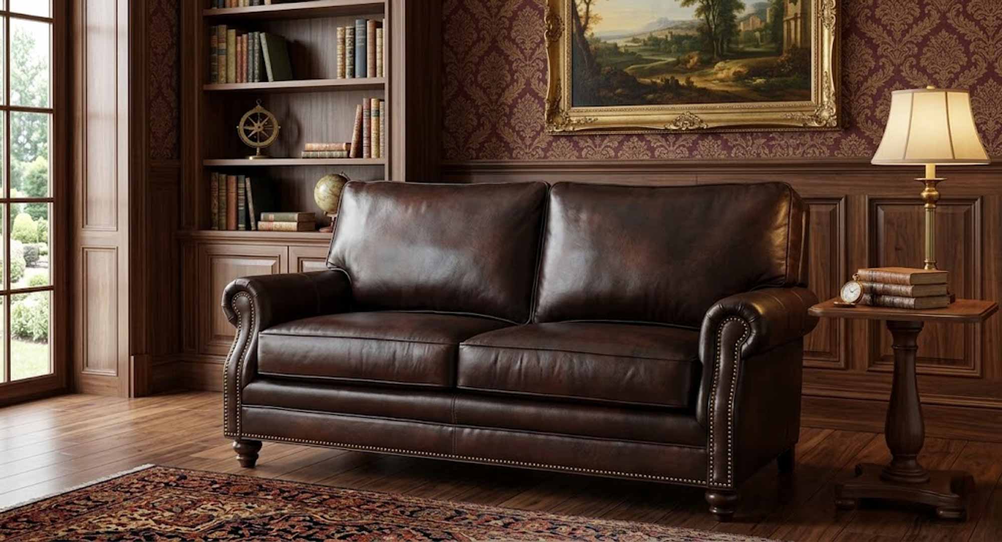 Conway Leather Loveseat - Image 4