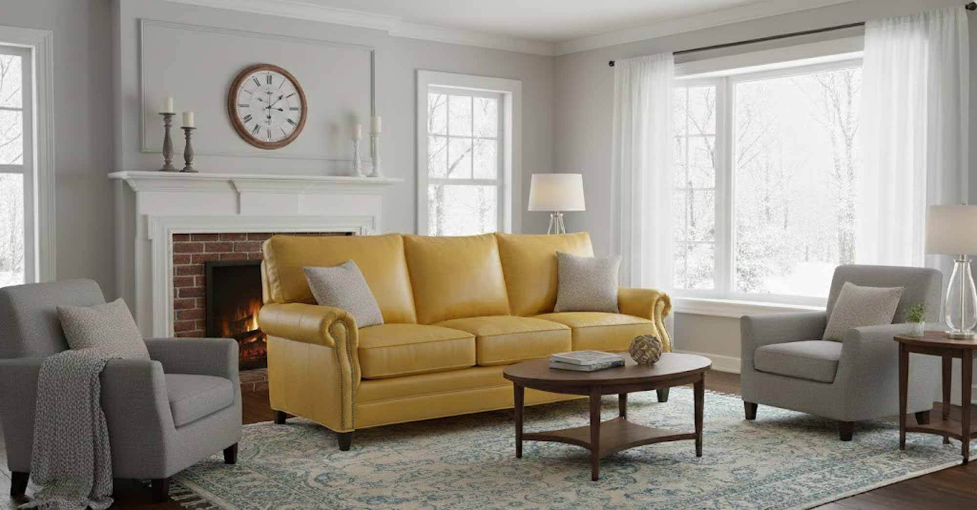 Conway Leather Sofa - Image 4