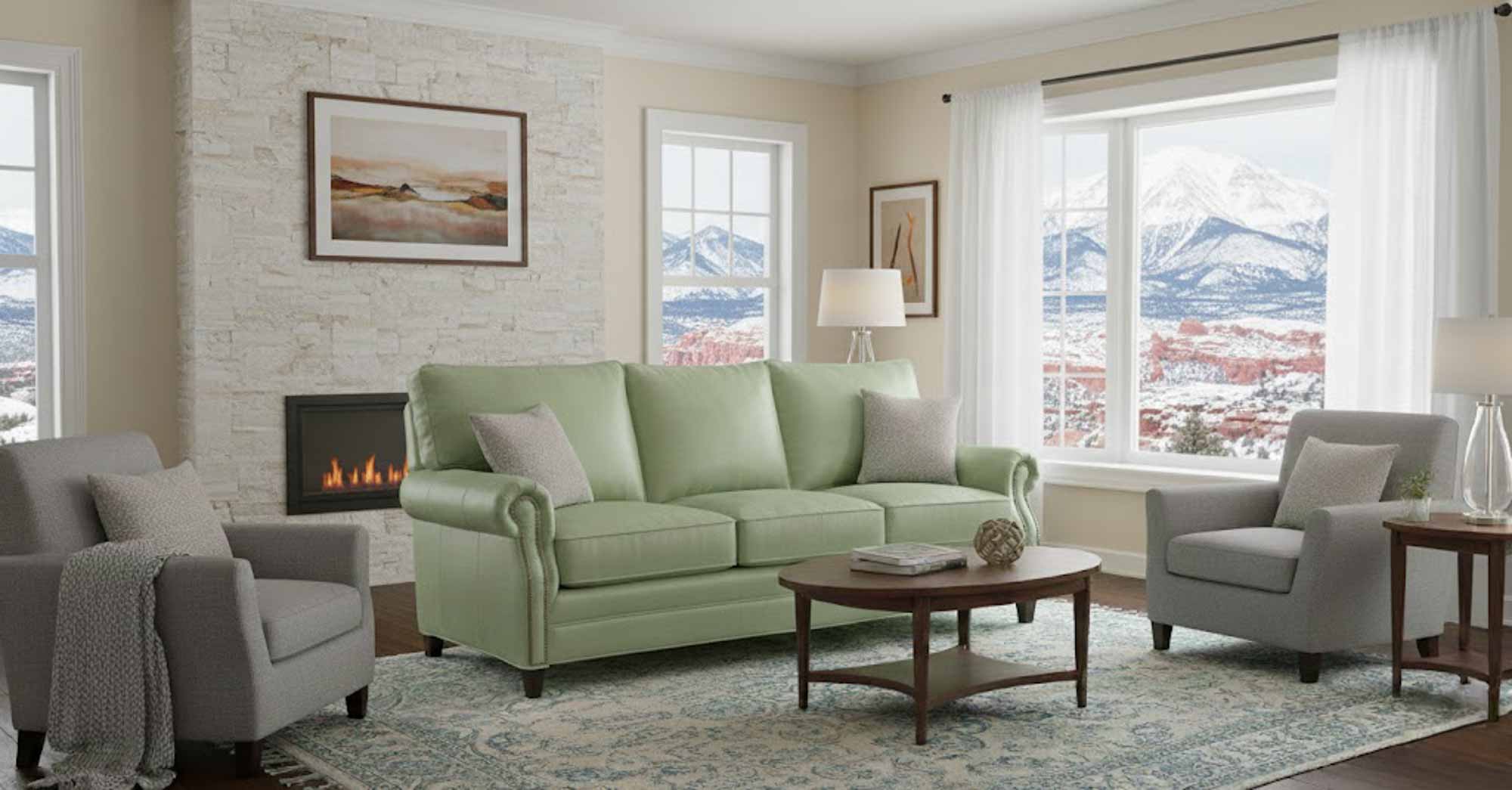 Conway Leather Sofa - Image 5
