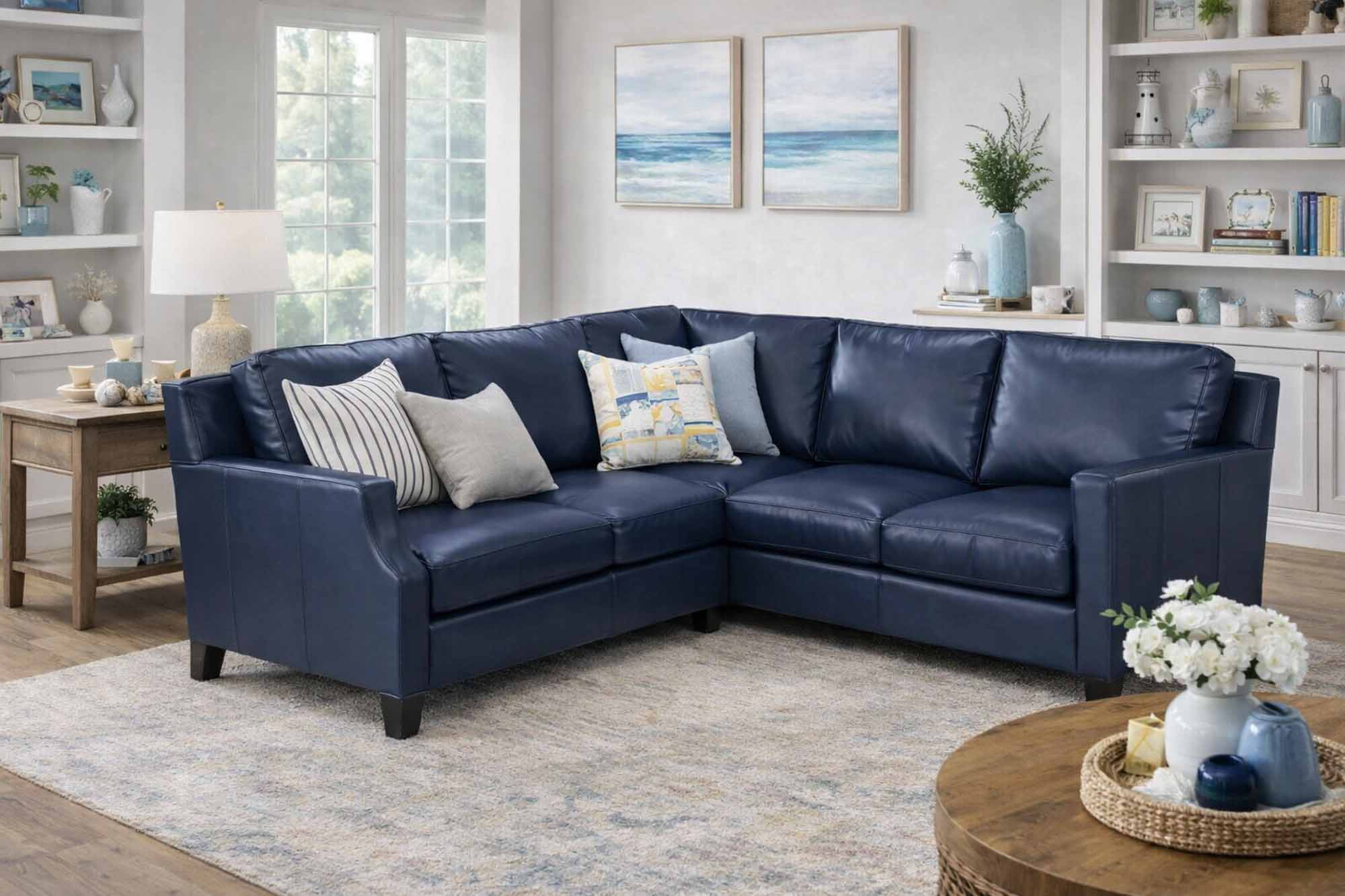 Cope Leather Sectional - Image 5