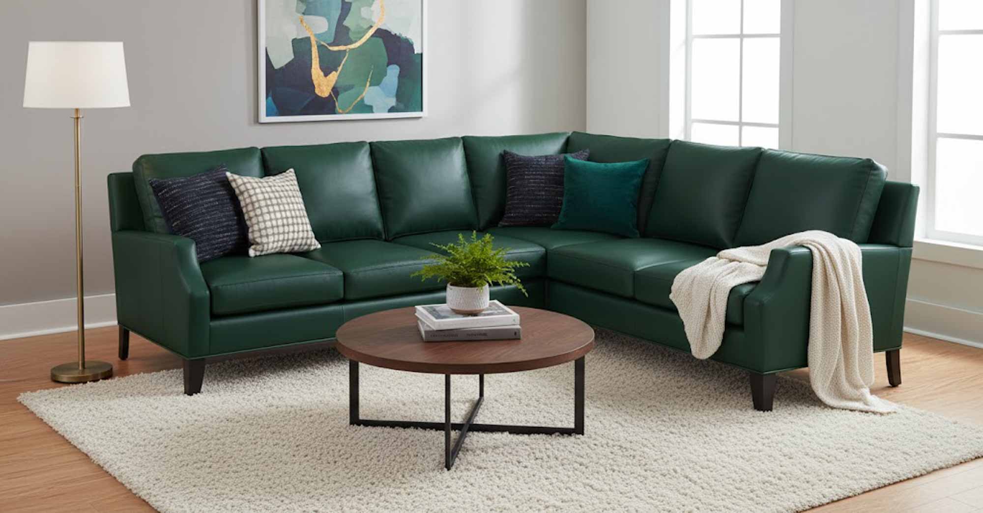 Cope Leather Sectional - Image 7
