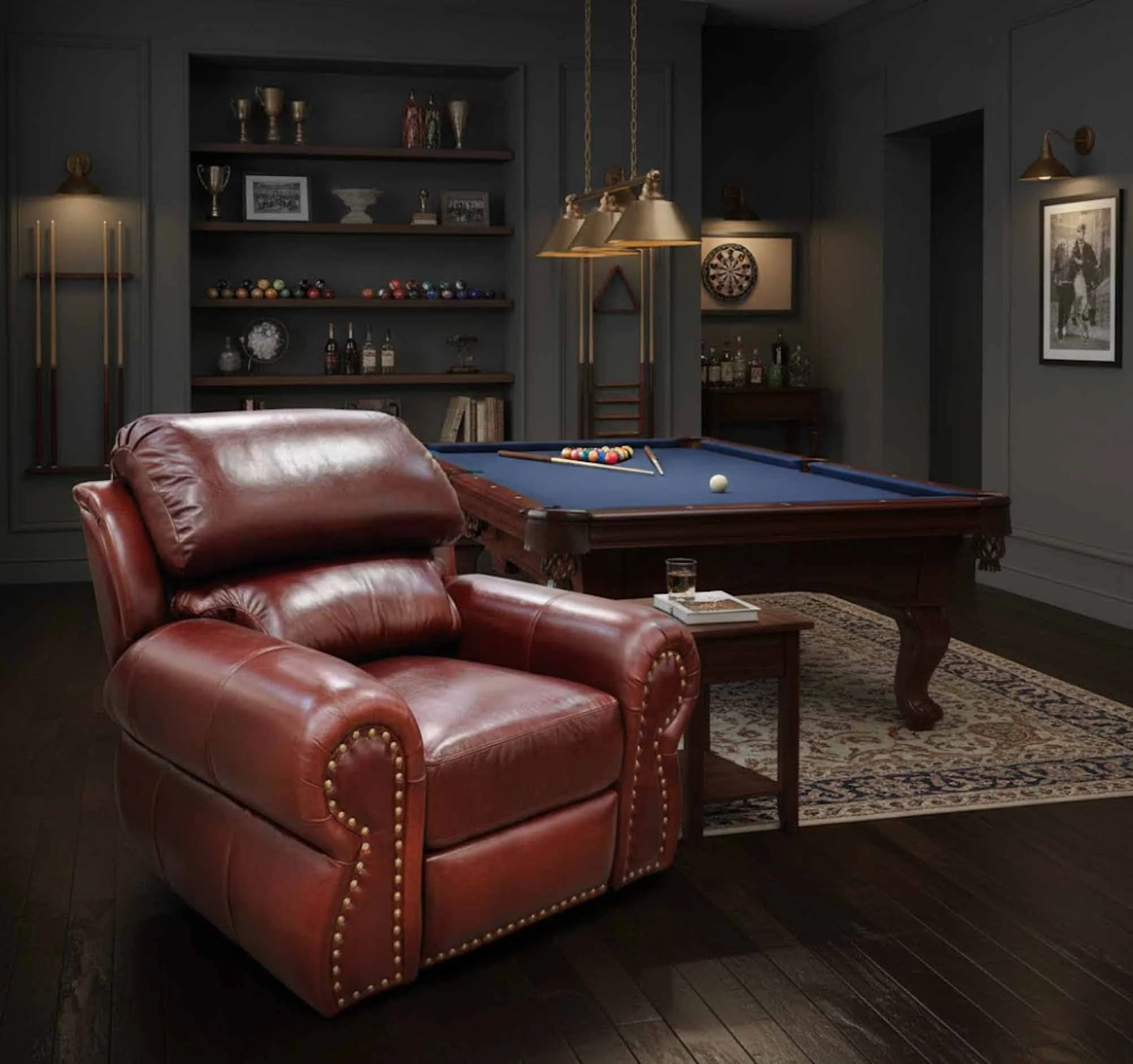 Cordova Leather Swivel Glider Recliner - Image 4