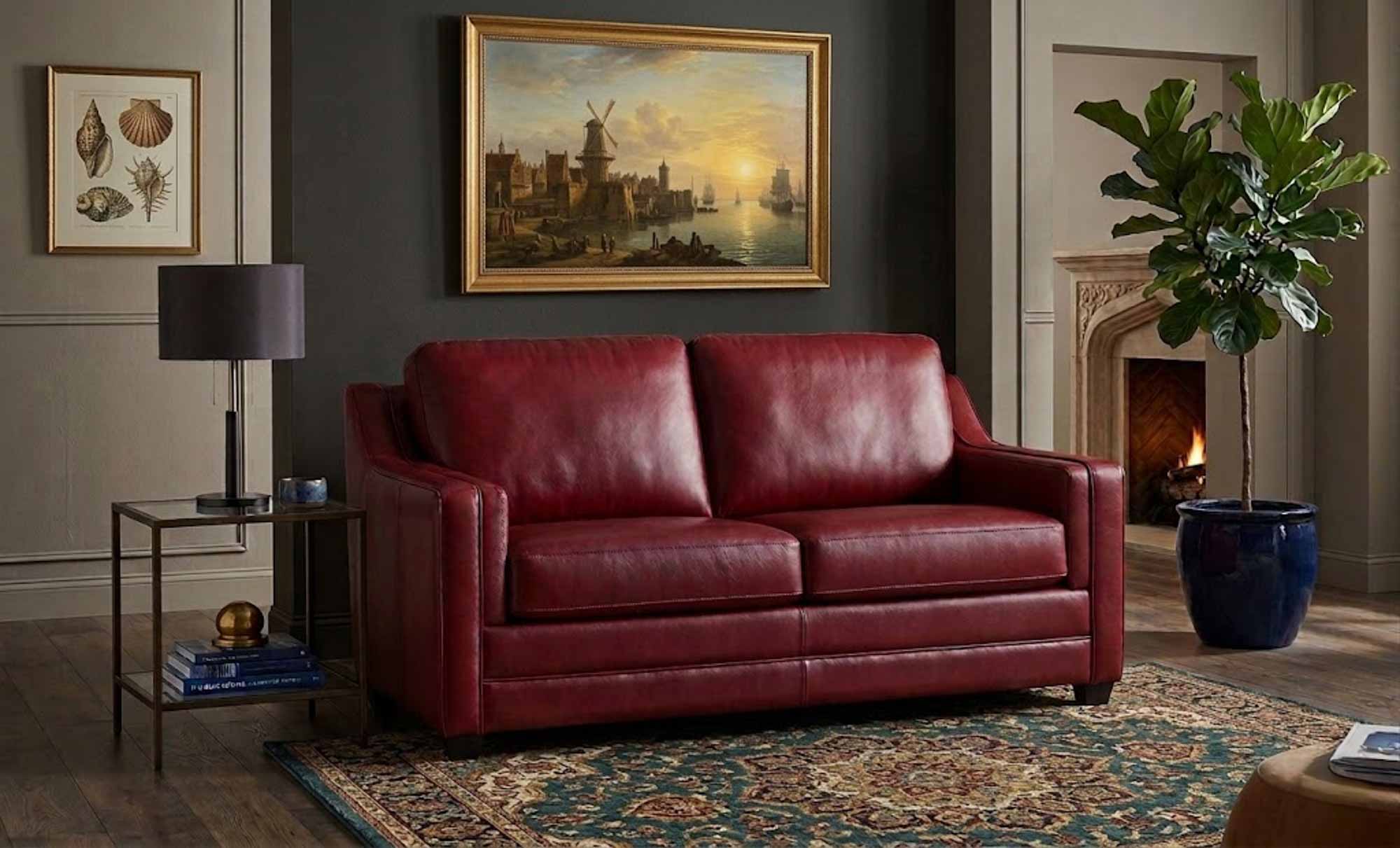 Corissa Leather Loveseat - Image 8