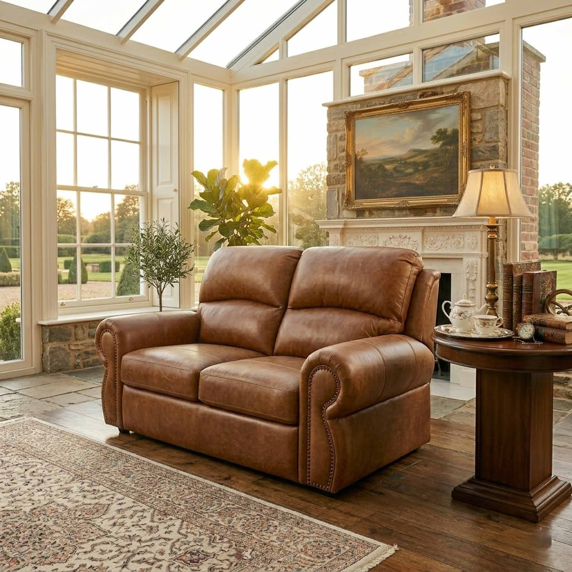 Cortina Leather Loveseat - Image 4