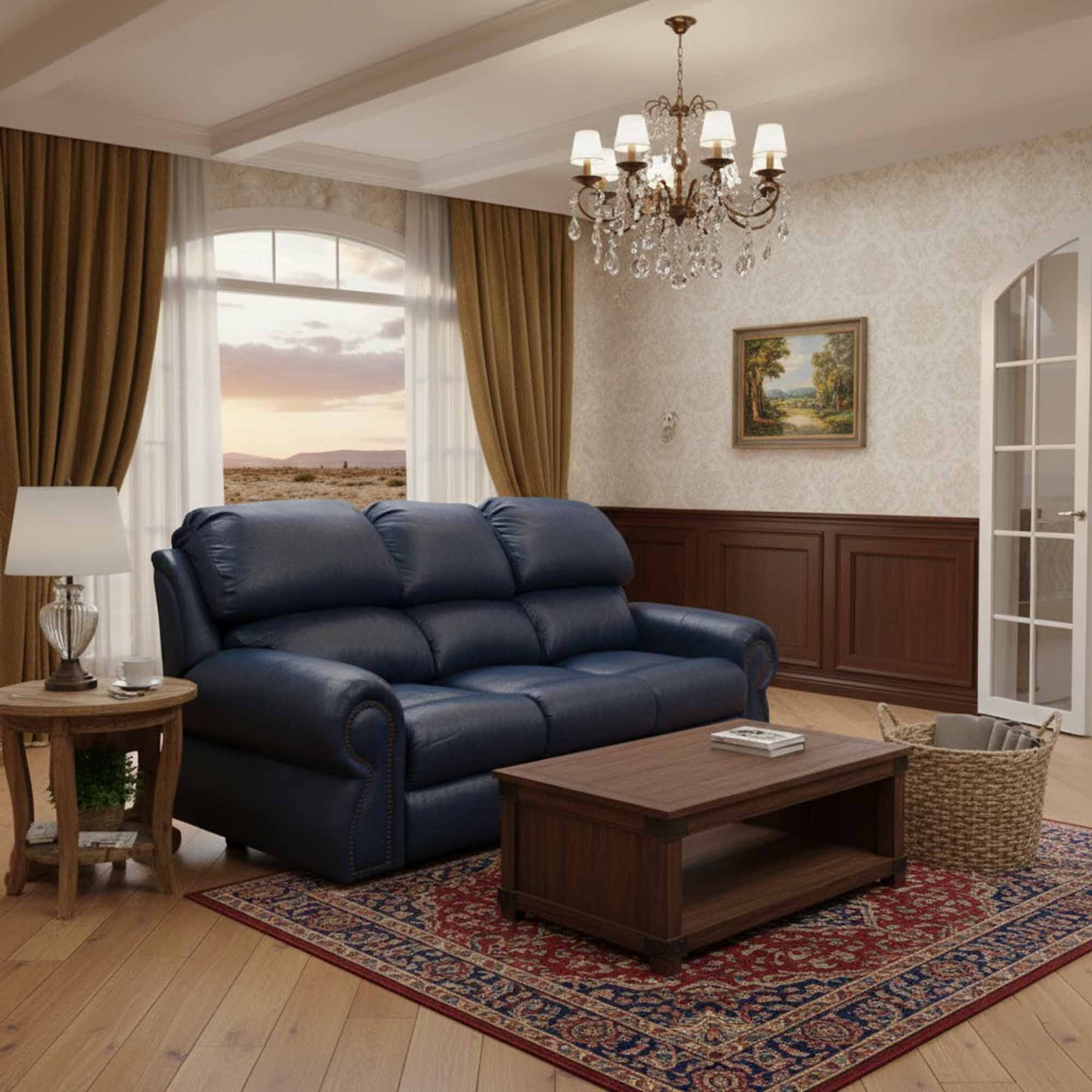Cortina Leather Reclining Loveseat - Image 4