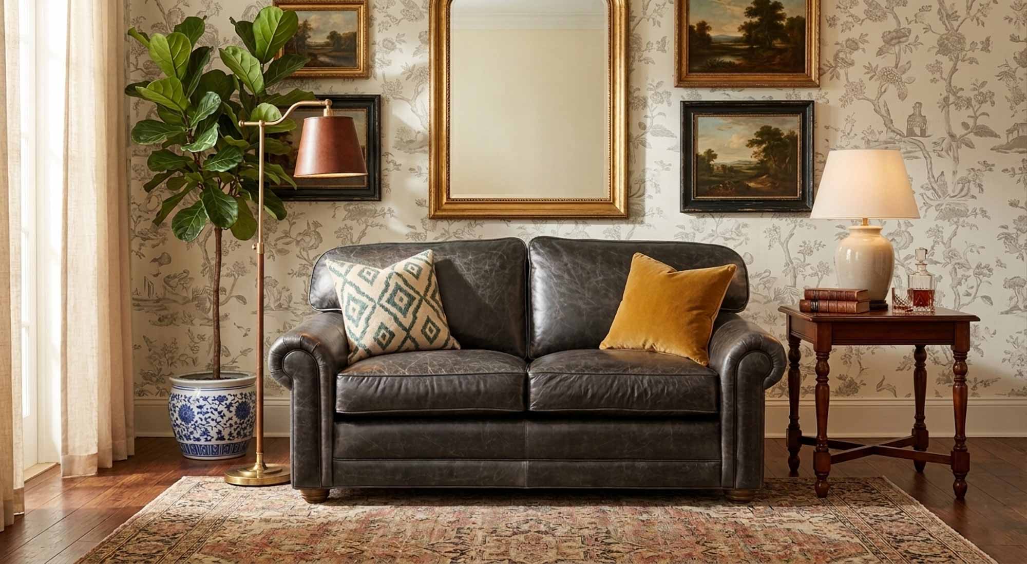 Dalton Leather Loveseat - Image 4