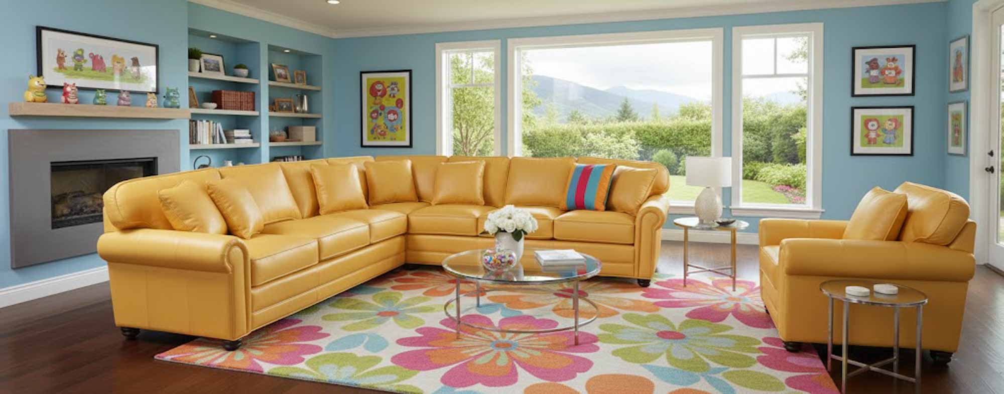 Dalton Leather Sectional - Image 4