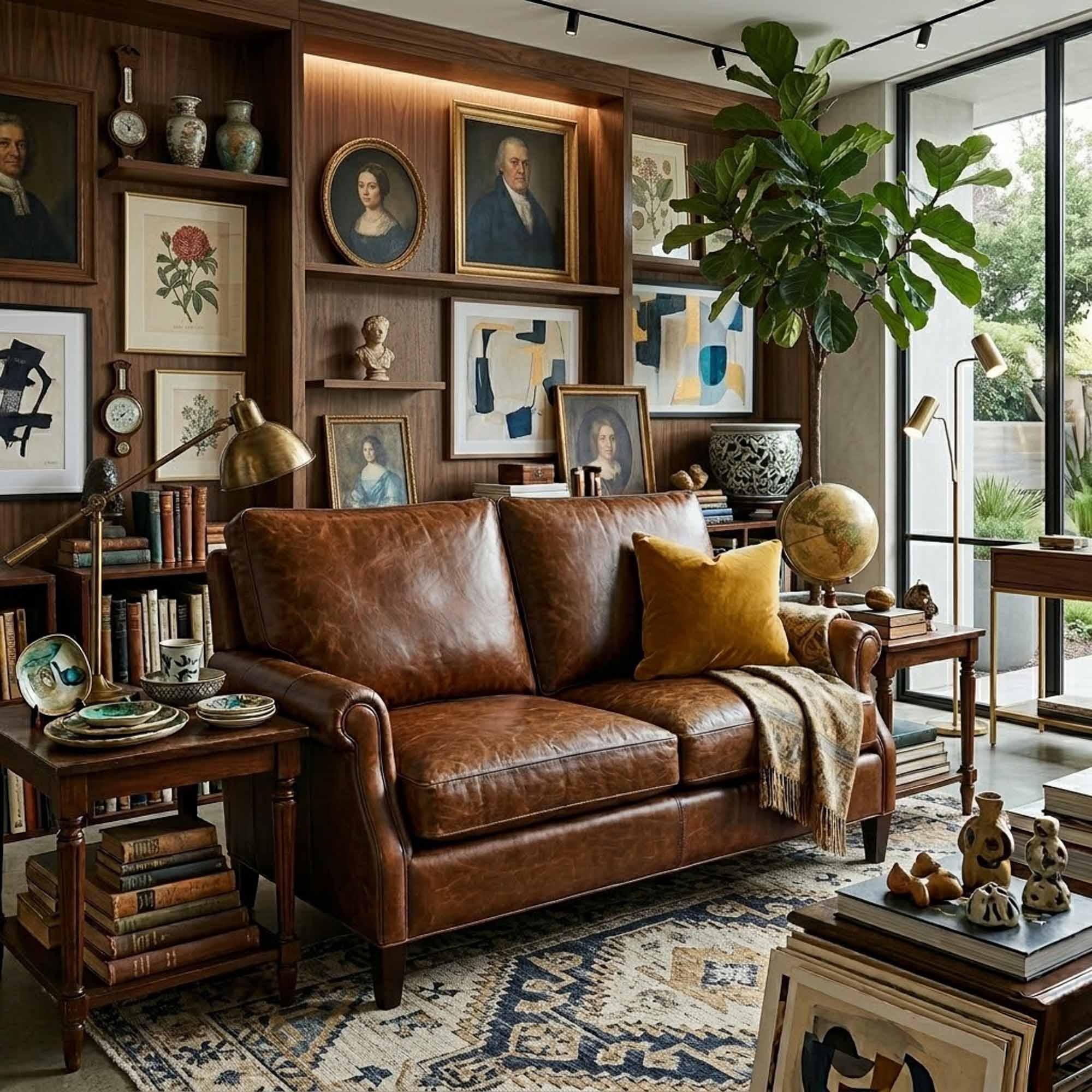Dana Leather Loveseat - Image 3