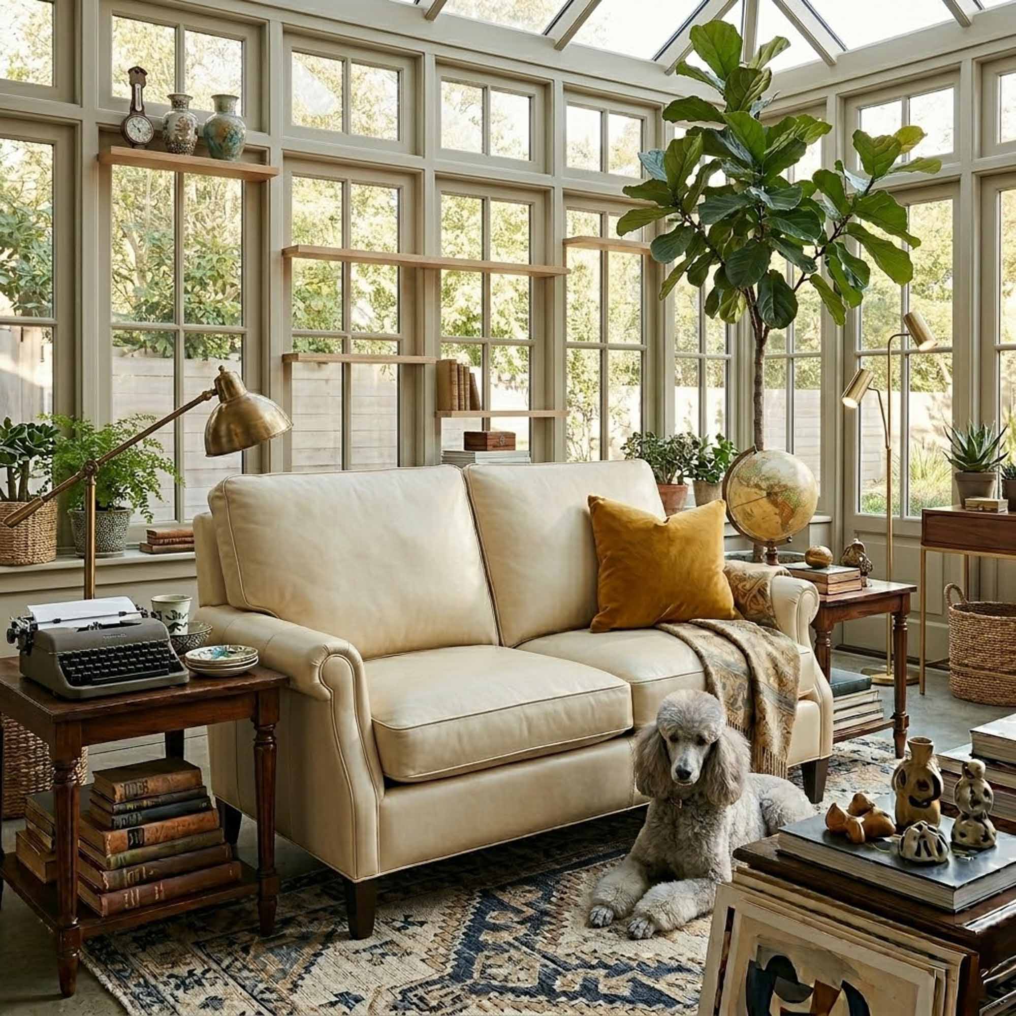 Dana Leather Loveseat - Image 4