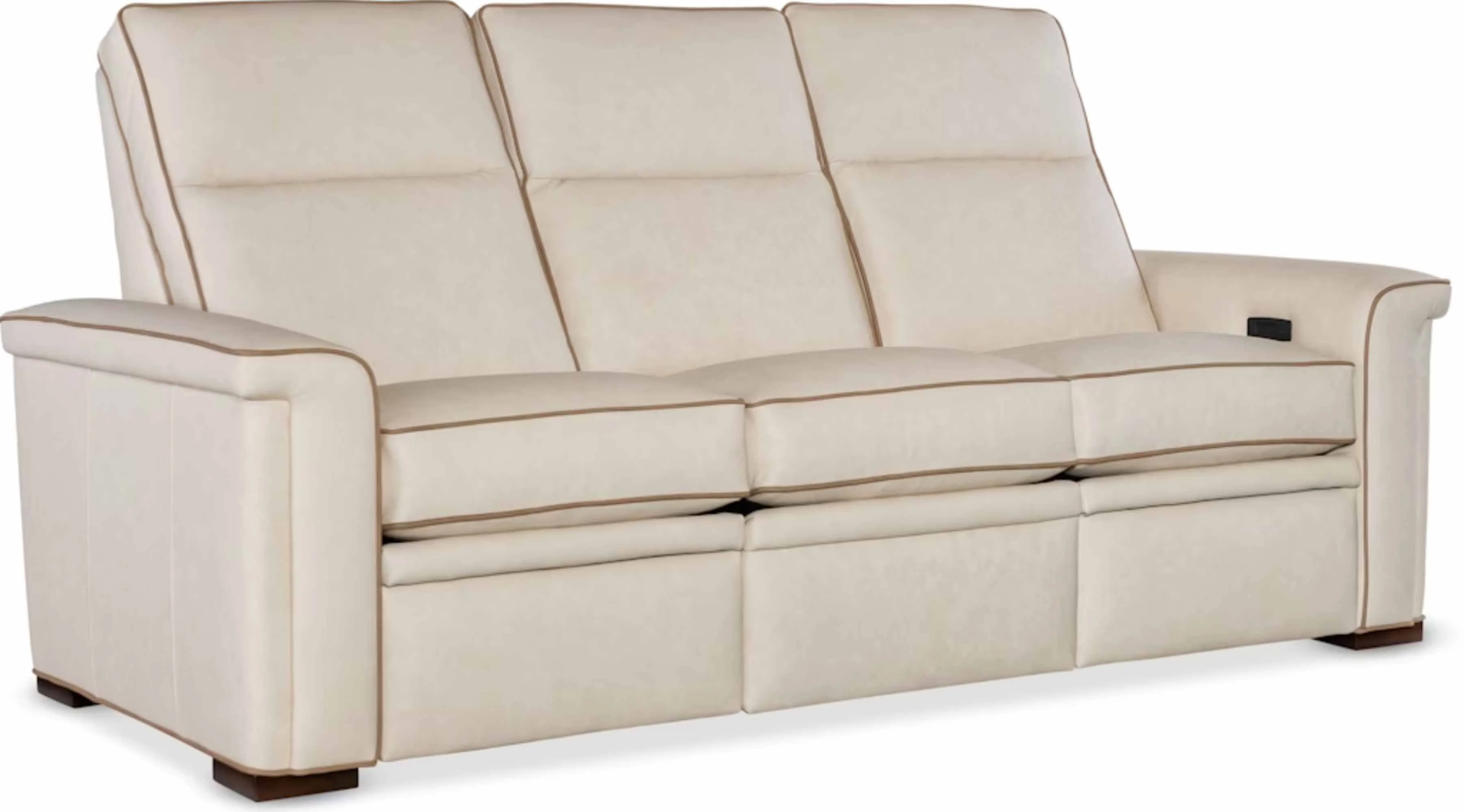 Decker Leather Zero Gravity Power Reclining Sofa With Articulating Headrest
