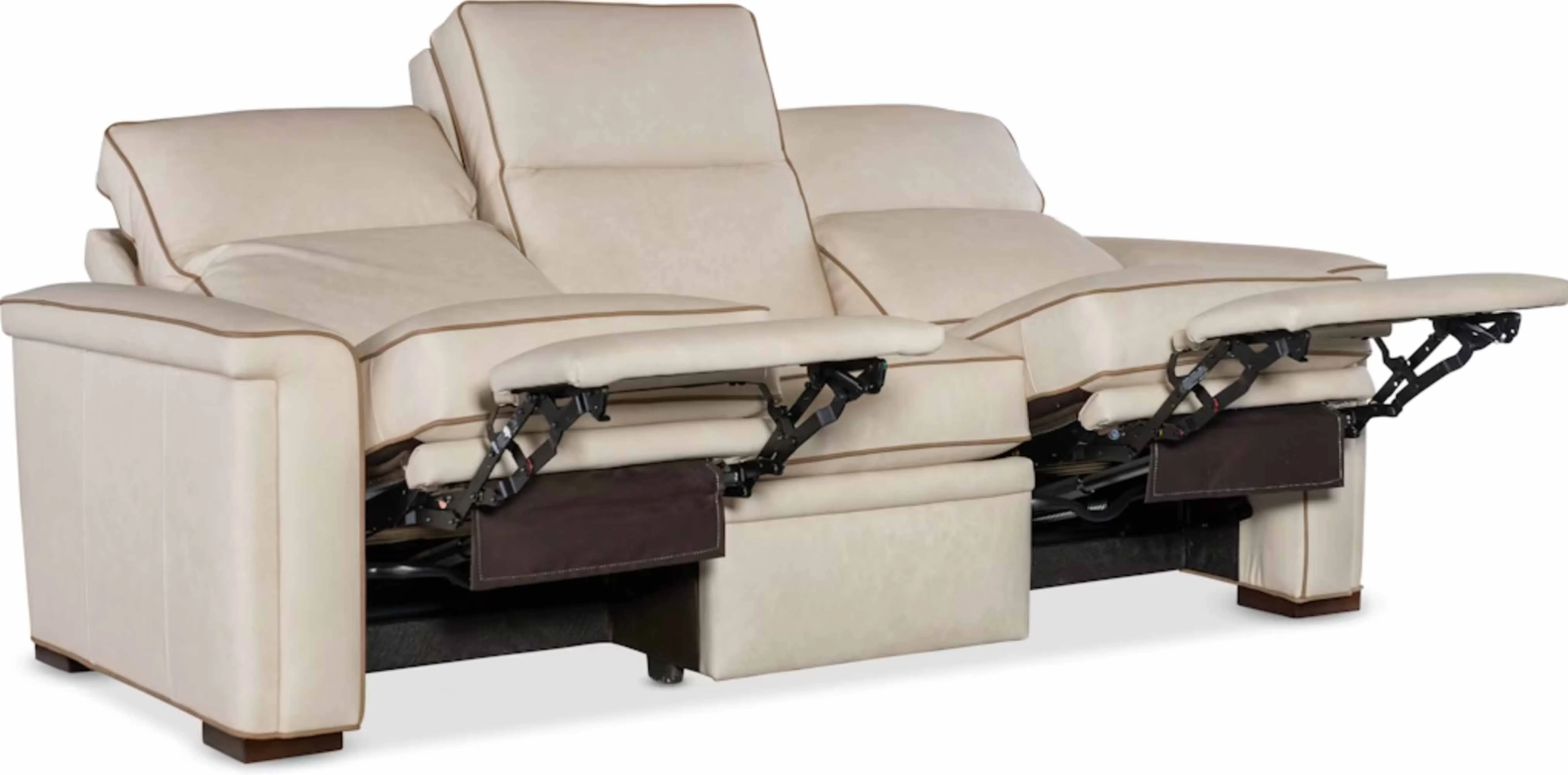 Decker Leather Zero Gravity Power Reclining Sofa With Articulating Headrest - Image 6