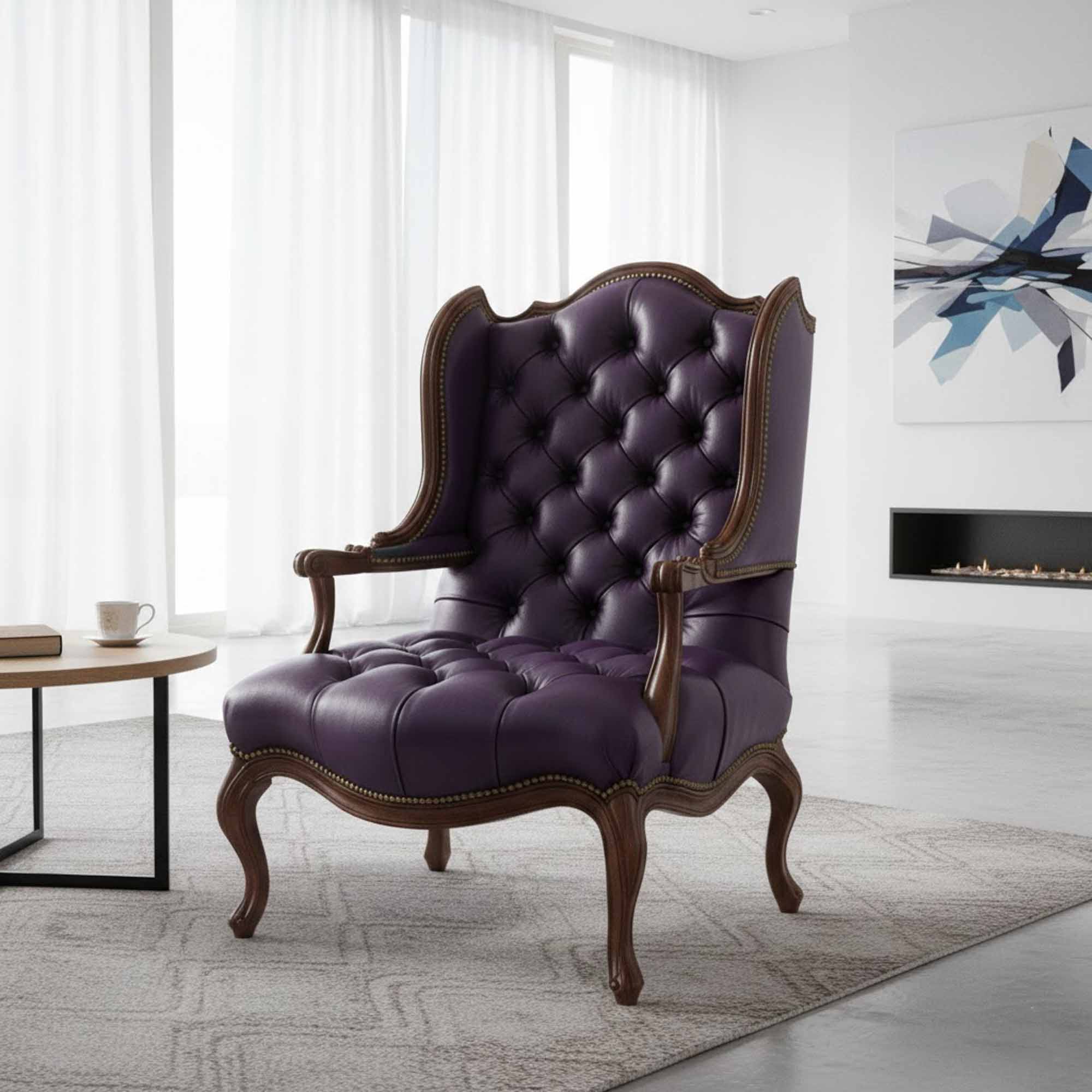 Delores Leather Chair - Image 3