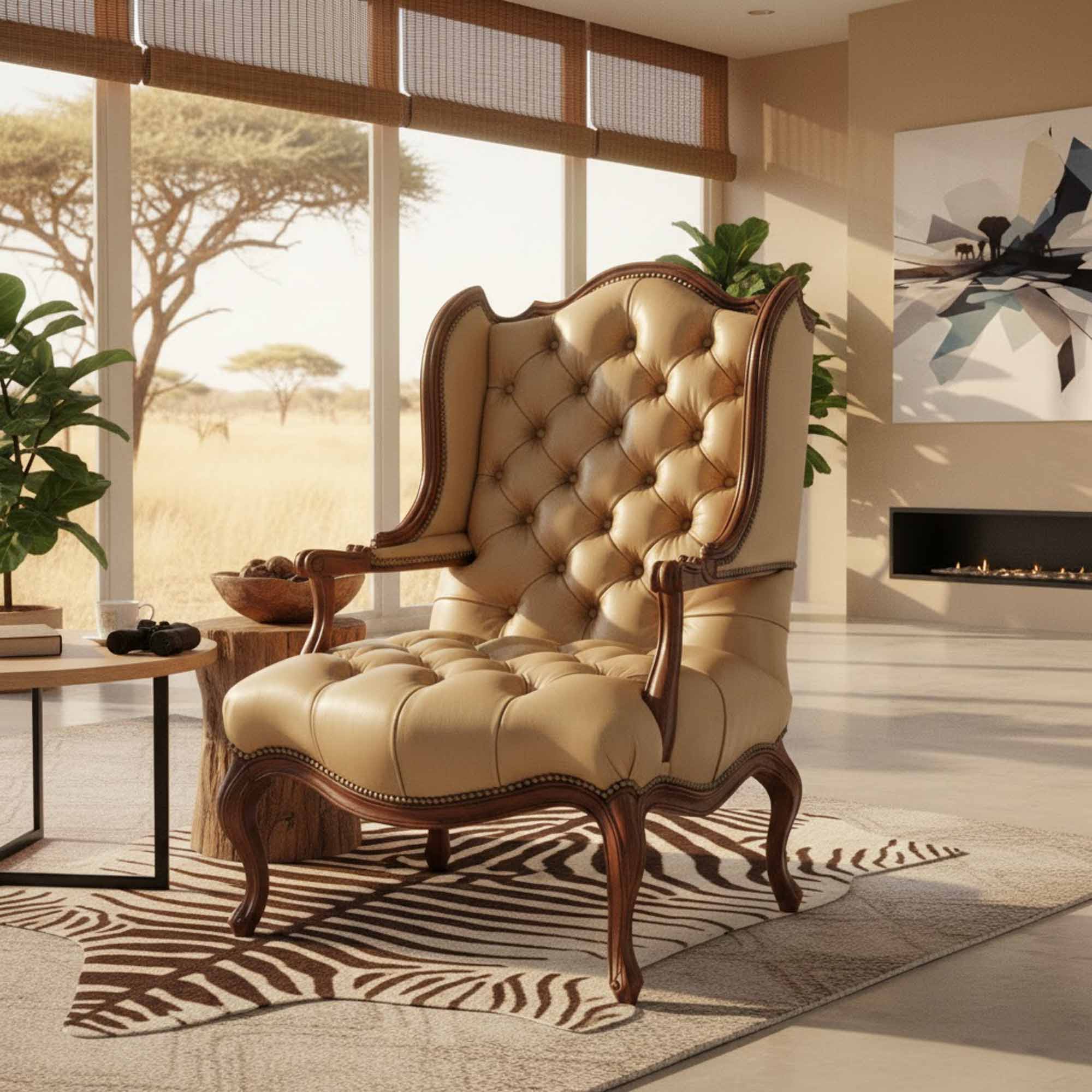 Delores Leather Chair - Image 4