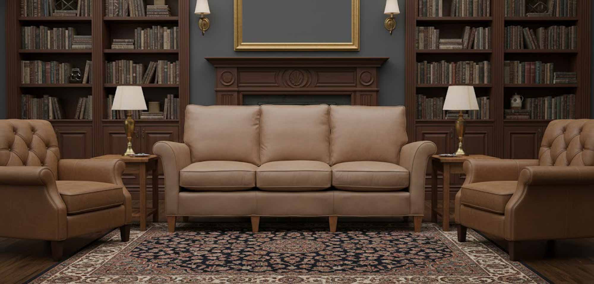 Dino Leather Loveseat - Image 6