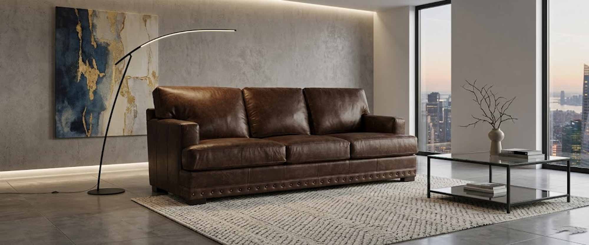 Dolce Leather Loveseat - Image 5