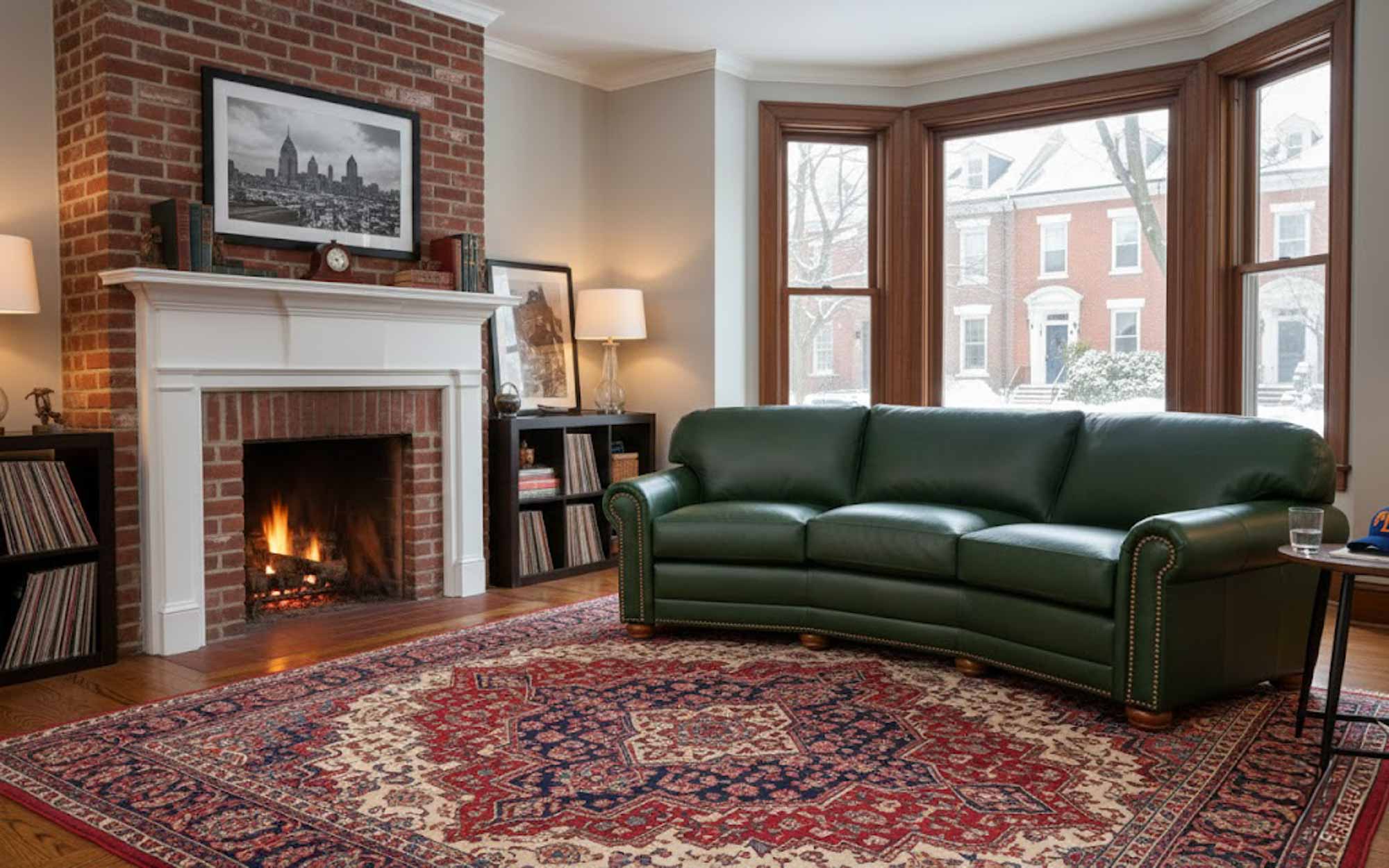 Dominion Leather Conversation Sofa - Image 4