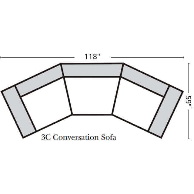 Dominion Leather Conversation Sofa - Image 5
