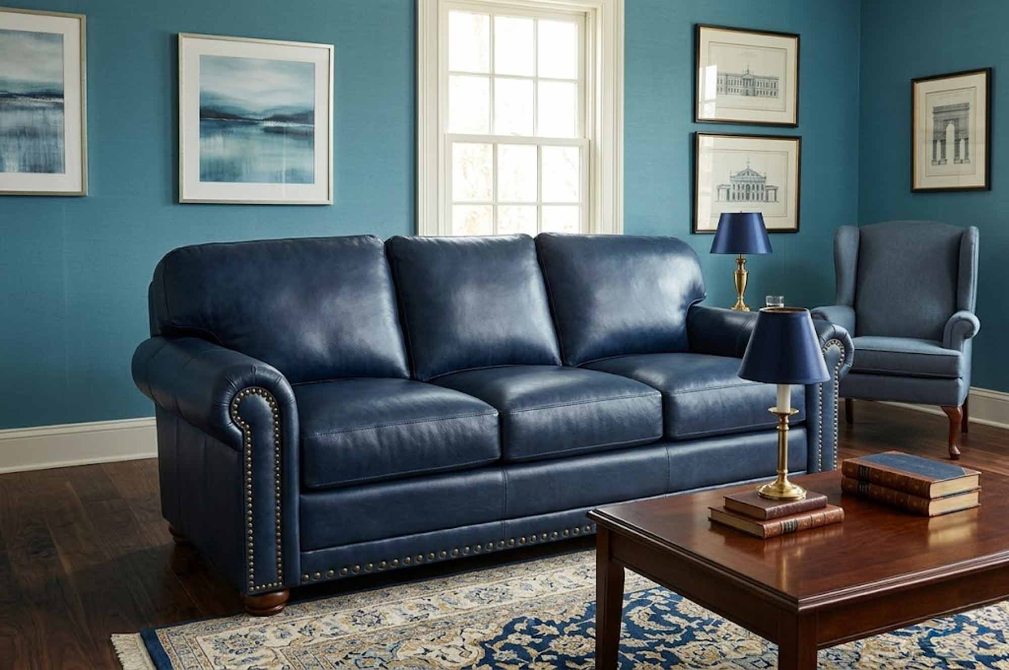 Dominion Leather Sofa - Image 3