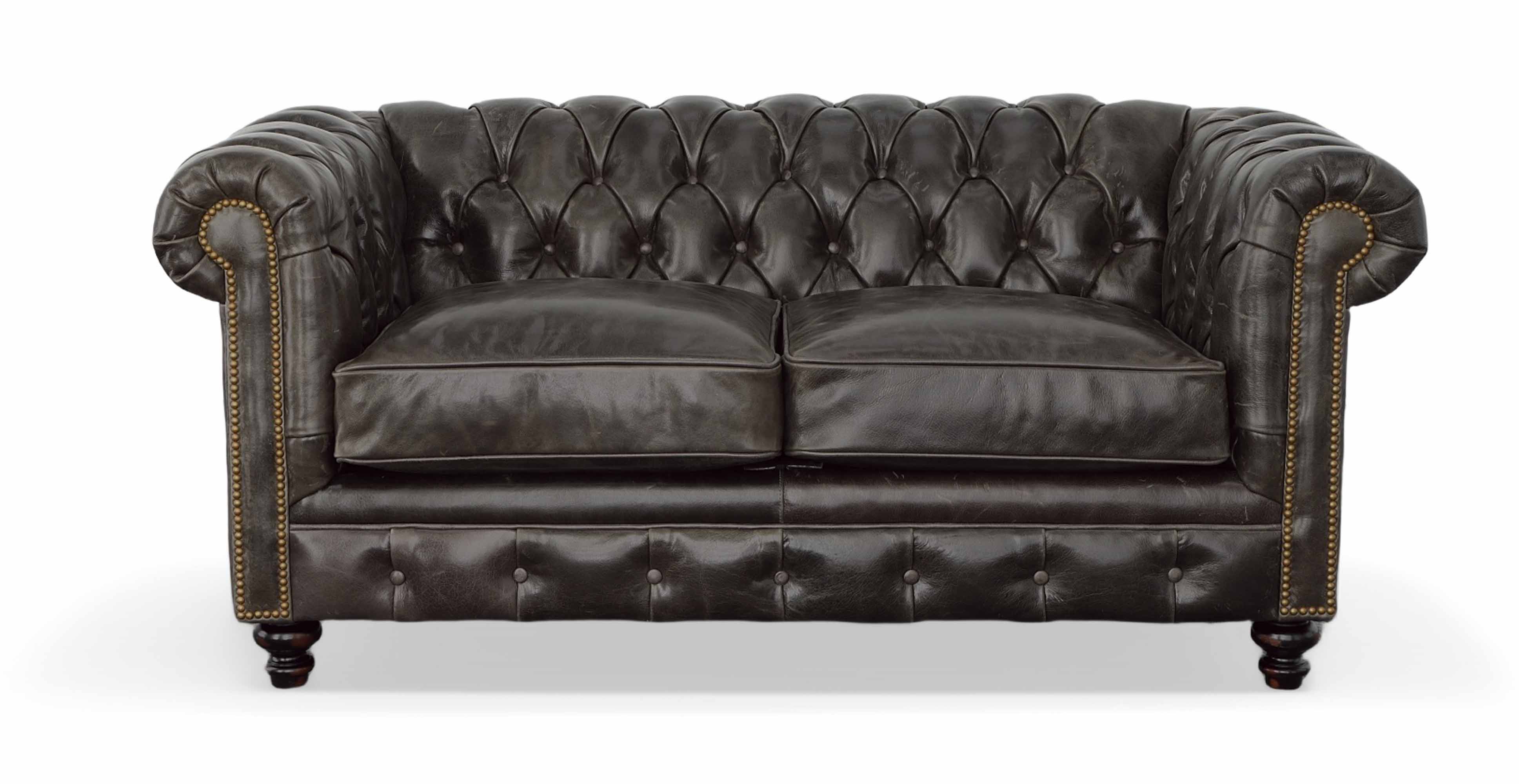 Donald Leather Loveseat - Image 2
