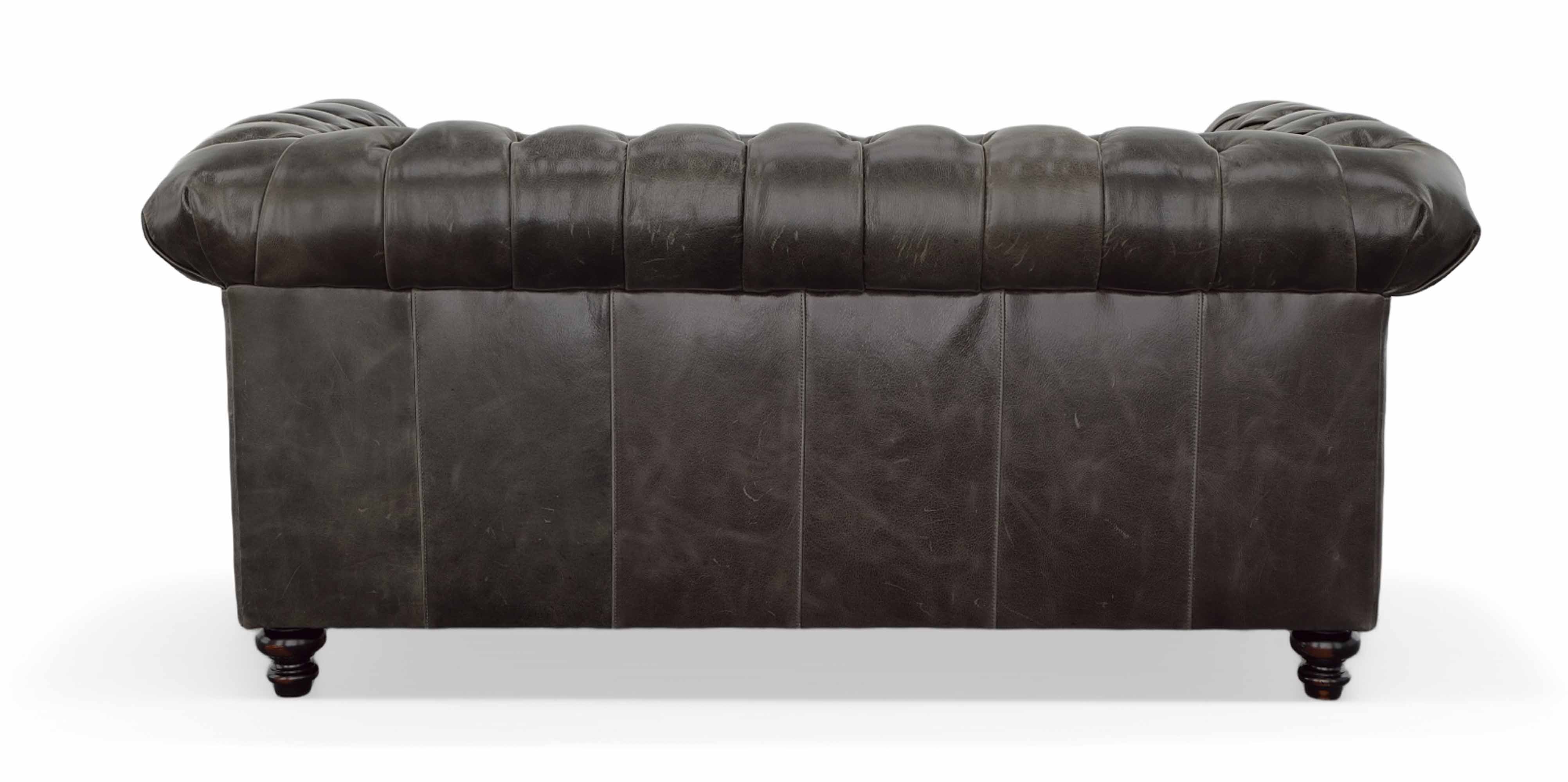 Donald Leather Loveseat - Image 4