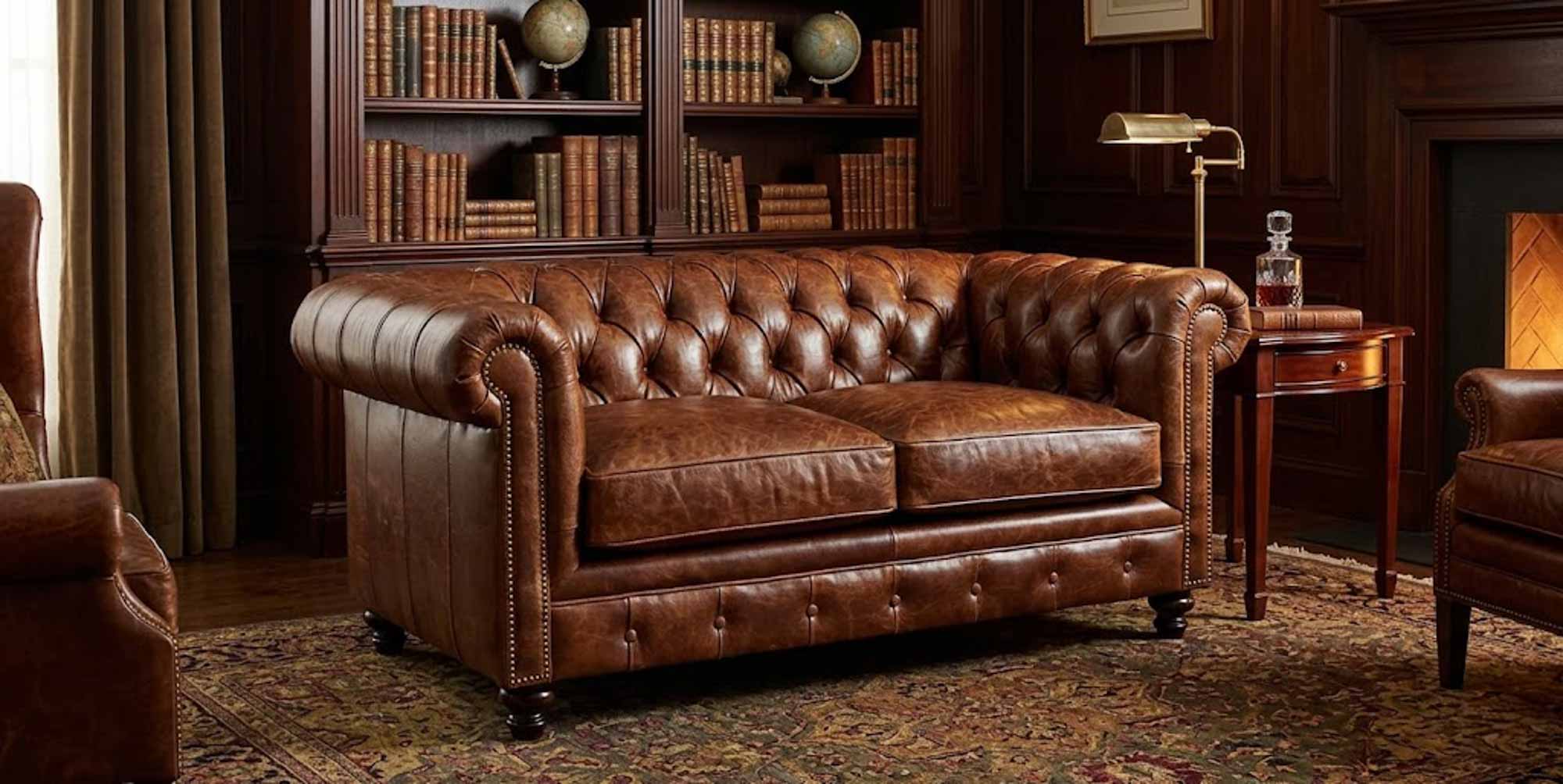Donald Leather Loveseat - Image 6
