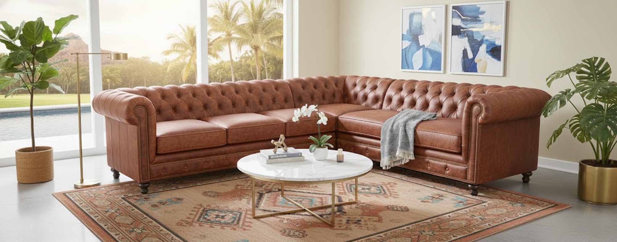 Donald Leather Sectional - Image 3