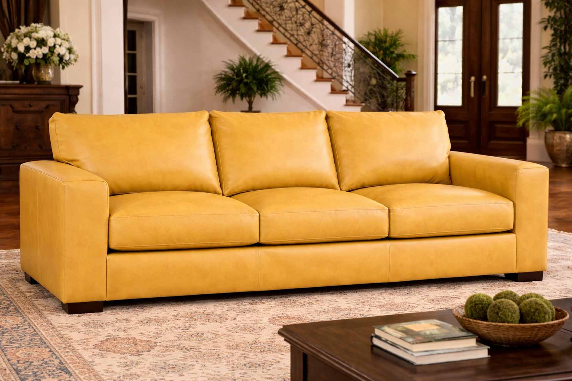 Donovan Leather Sofa - Image 6