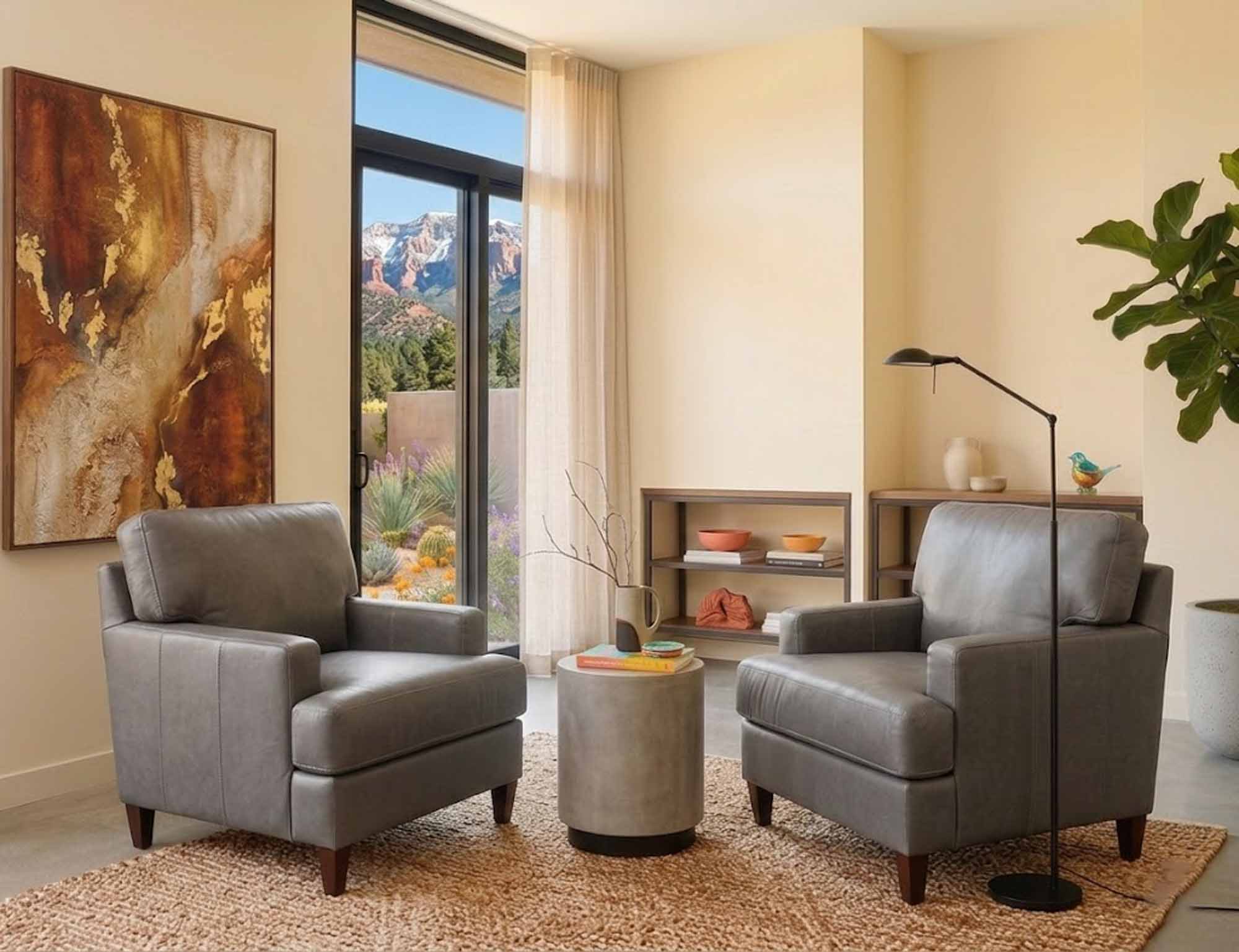 Effie Leather Chair - Image 4