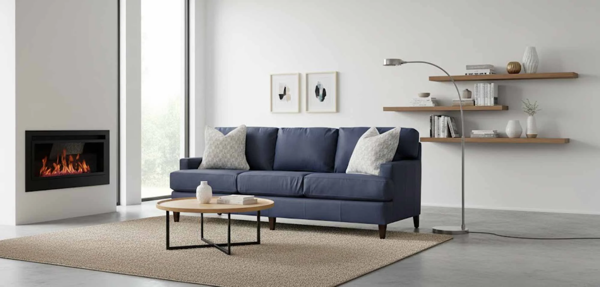 Effie Leather Sofa - Image 3