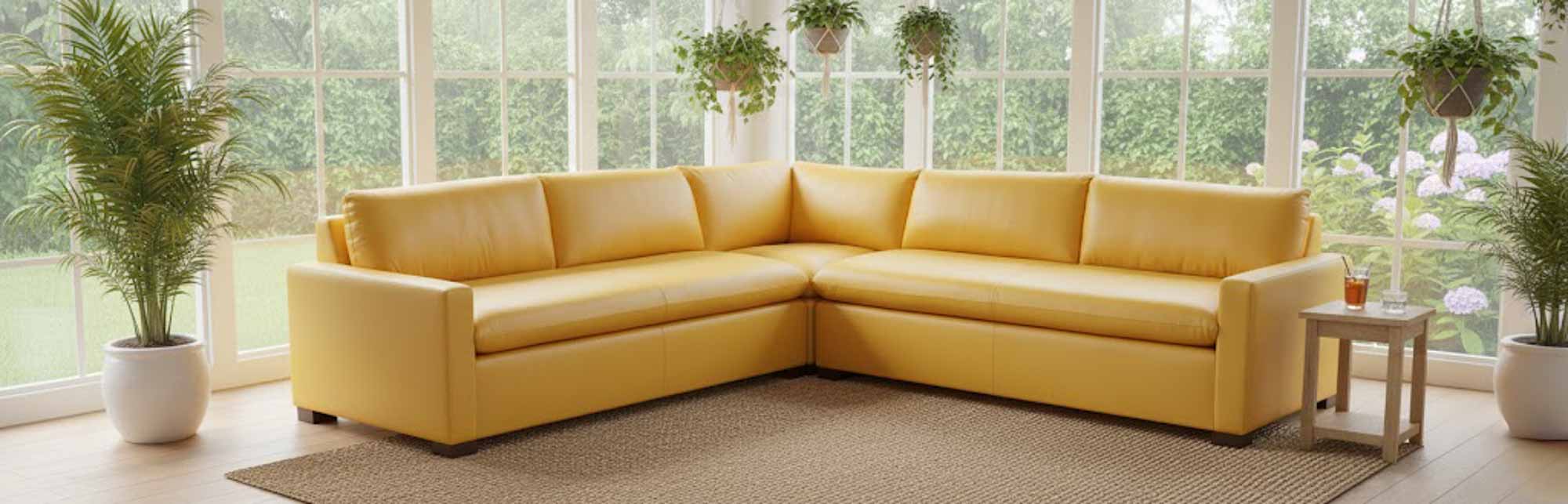 Ellie Leather Sectional - Image 3
