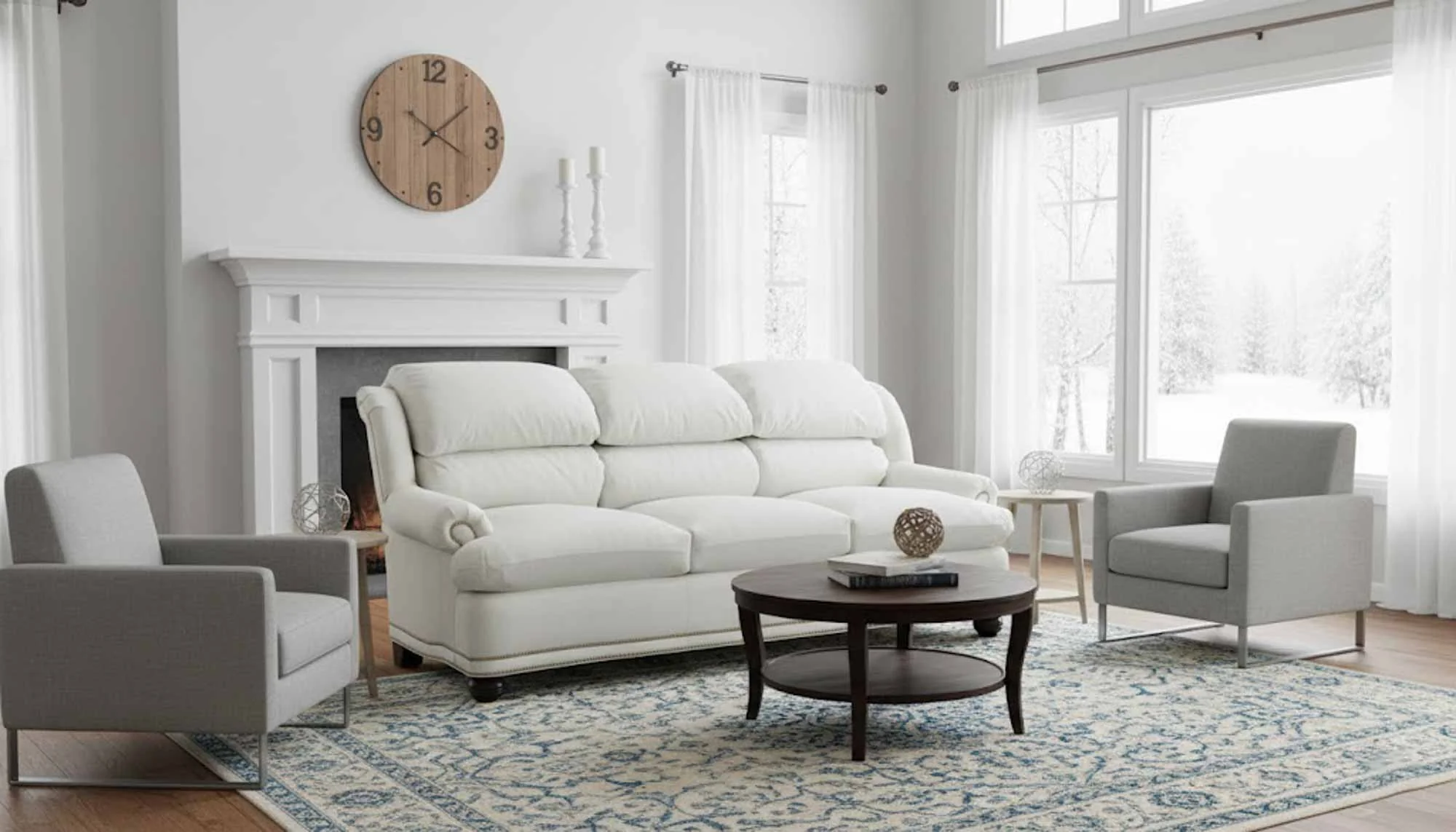 Ellis Leather Loveseat - Image 6
